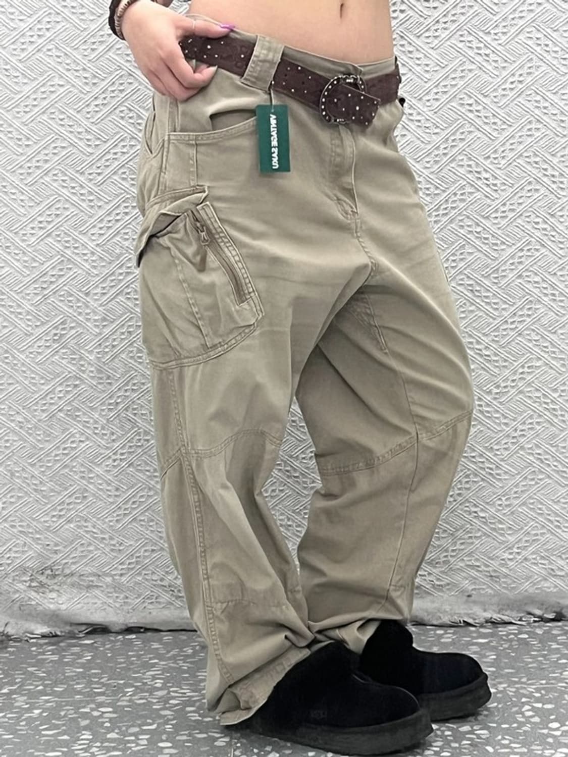 빈티지 보헤미안 에스닉 패턴 키치 큐빅 벨트 C07156 상품이미지2