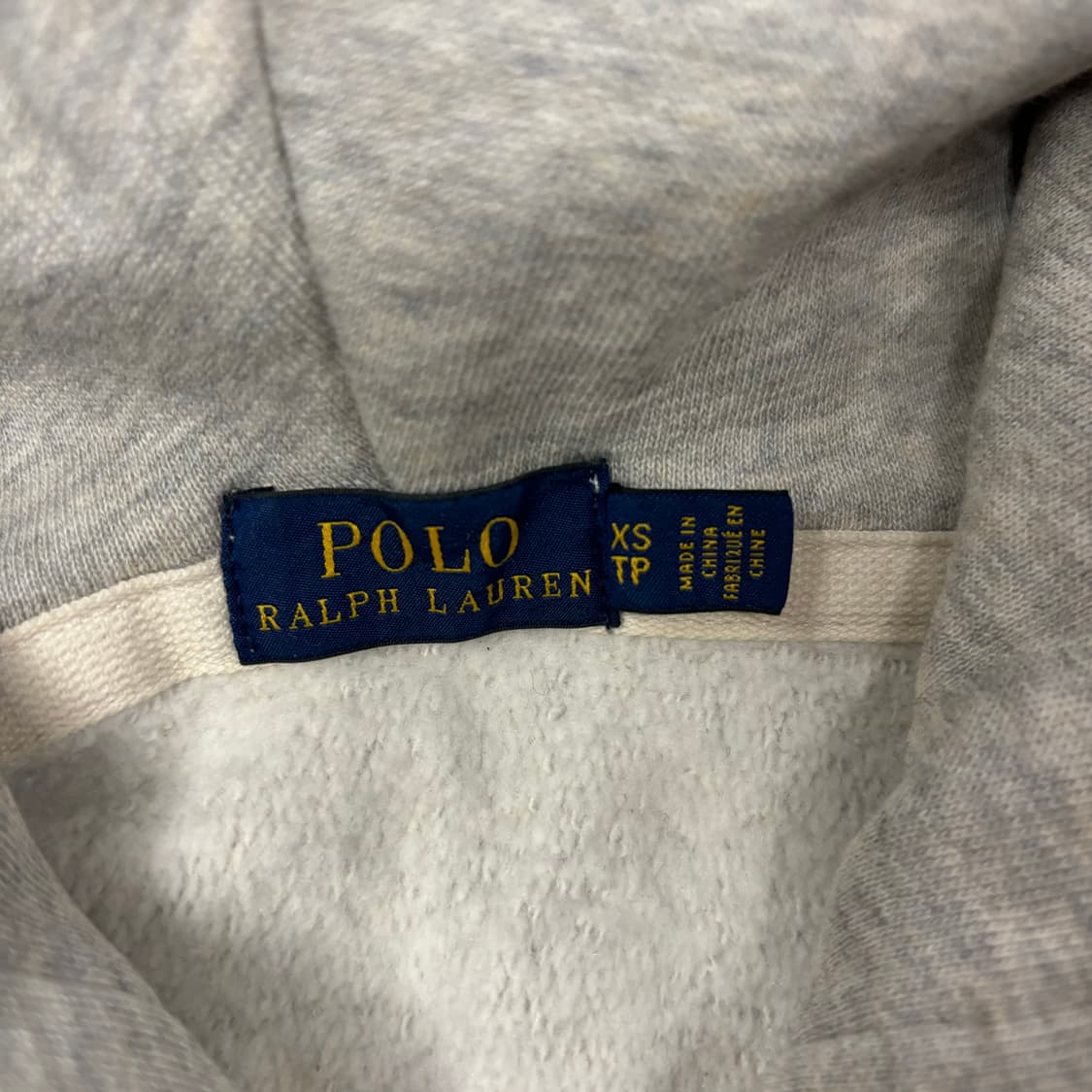 폴로 그레이 스몰로고 후드집업 상품이미지5