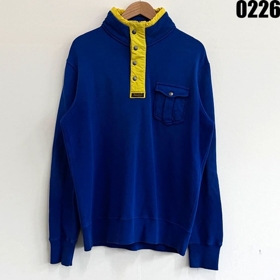 폴로 랄프로렌 하프버튼 배색 스웨트셔츠 L 0226 상품이미지1