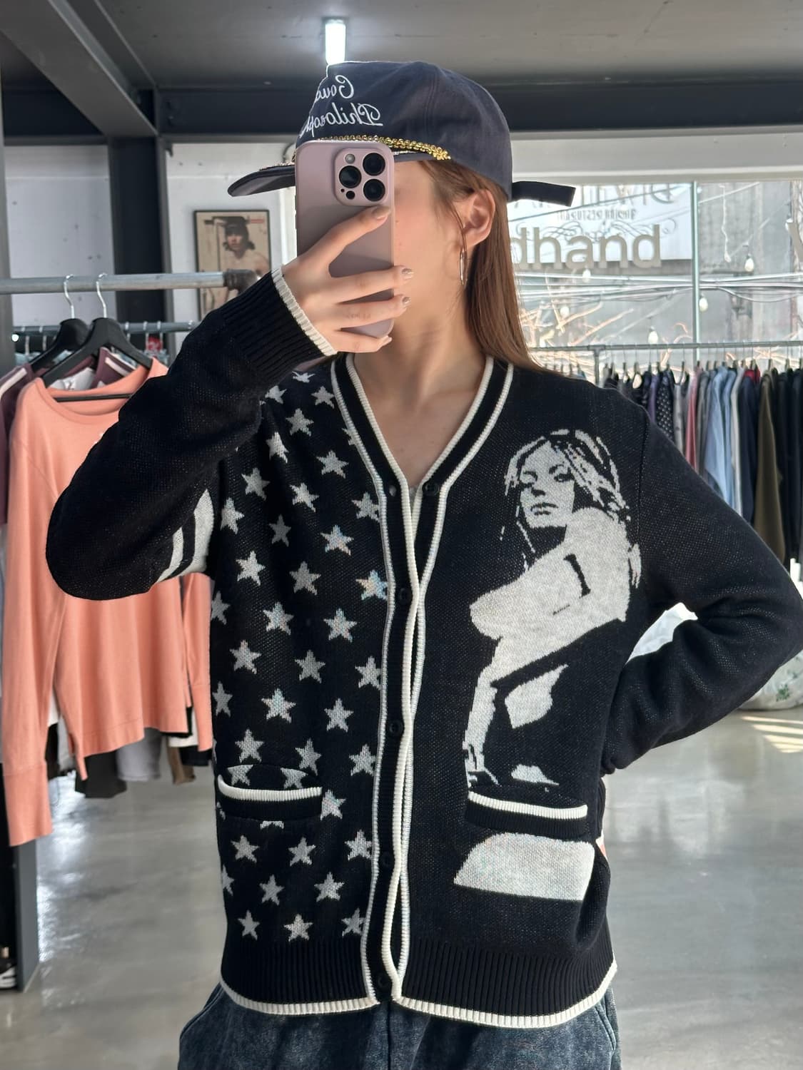 히스테릭글래머 히스걸 스타 니트가디건 상품이미지1