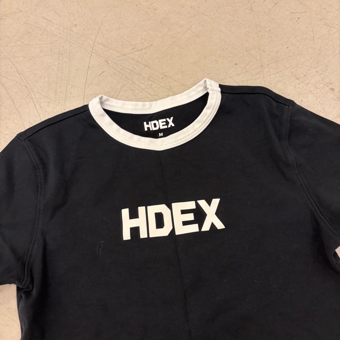 에이치덱스 크롭 링거 반팔티 상품이미지2