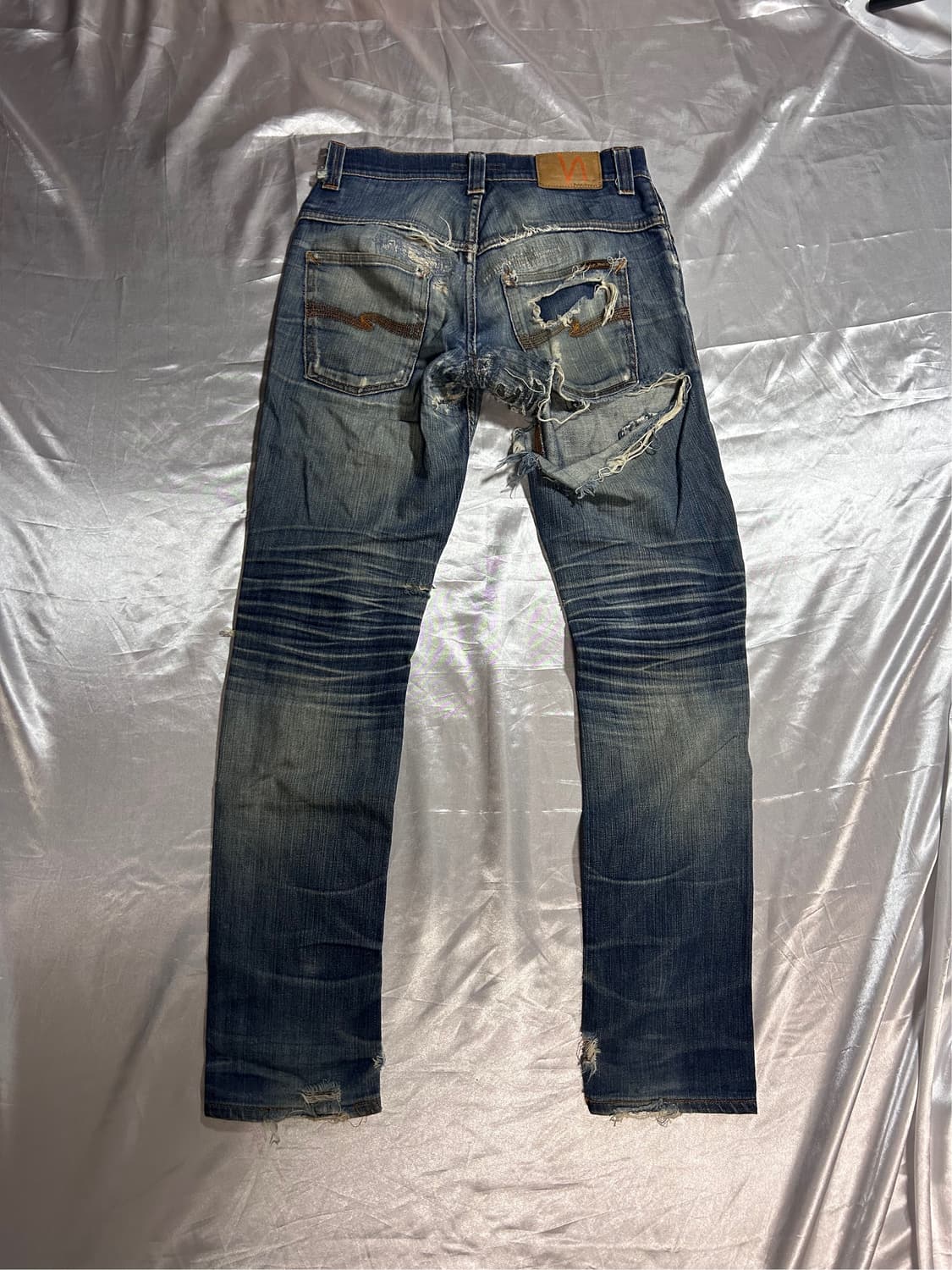 Nudie Jeans damage grunge denim pants 상품이미지7