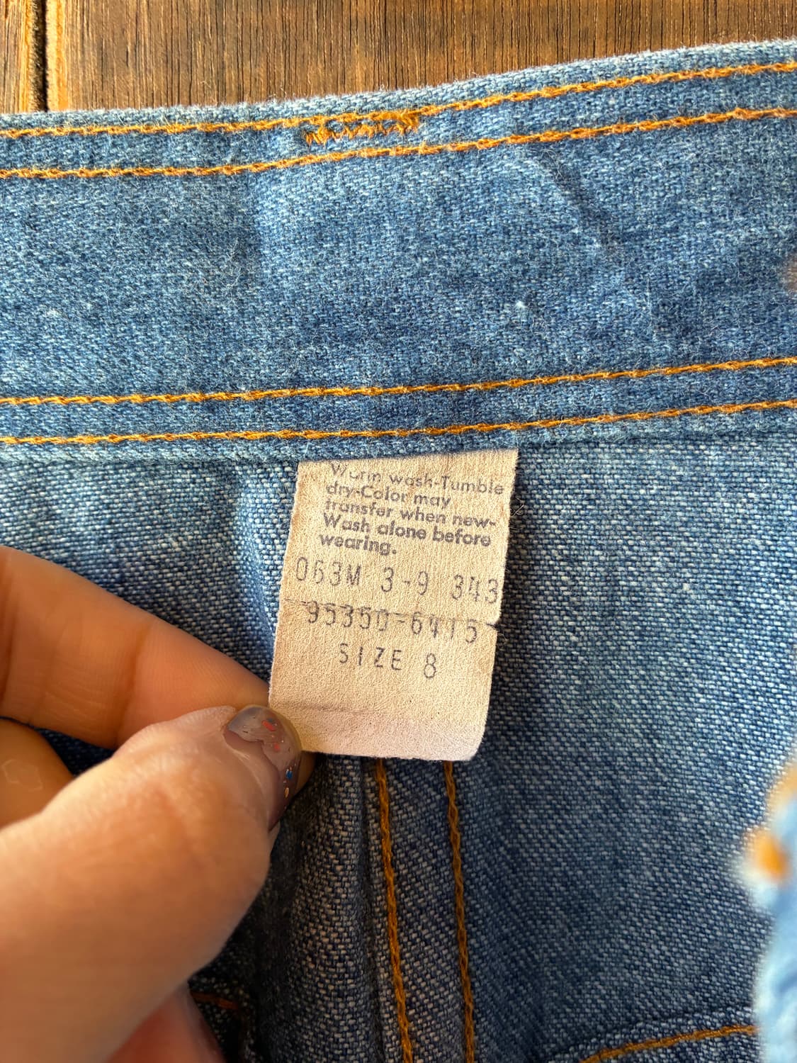 80~90‘s Vintage Levi’s Orange Tab Skirt 상품이미지5