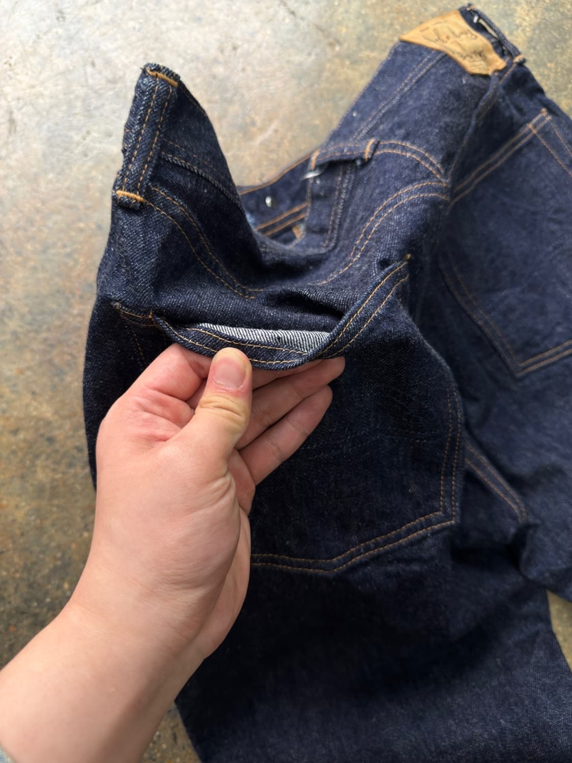 WAREHOUSE X BER BER JIN DENIM PANTS 상품이미지9