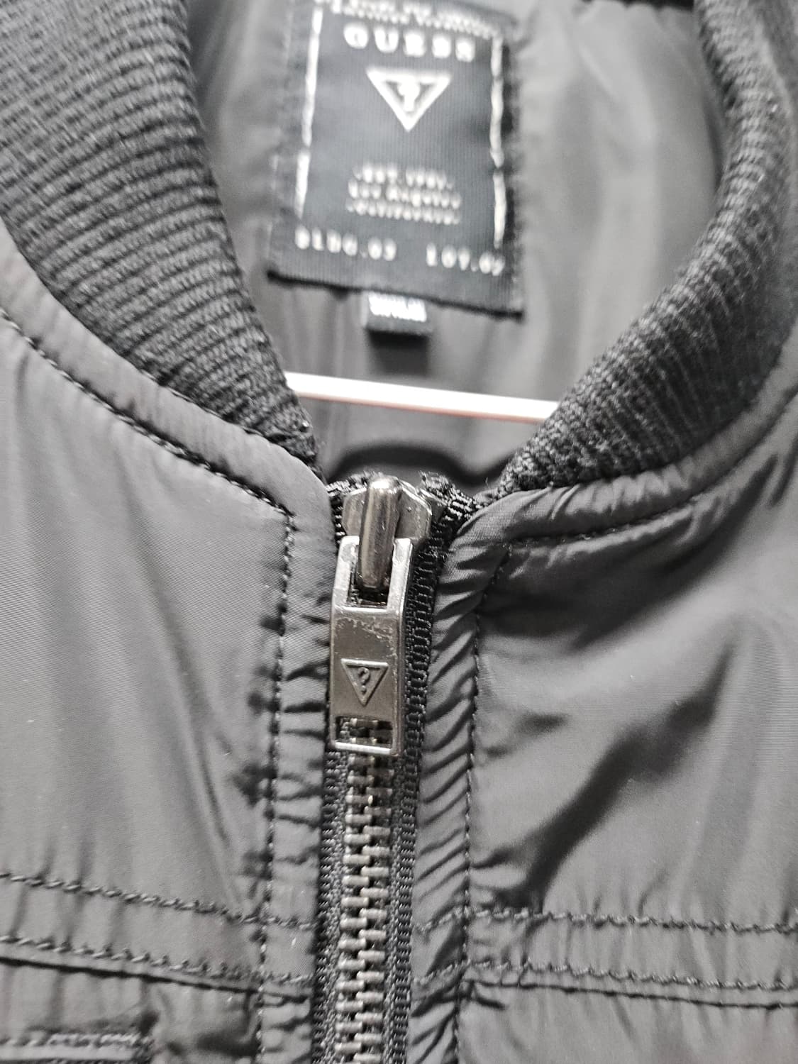 게스] 블랙 항공점퍼 블루종 봄버재킷 상품이미지2