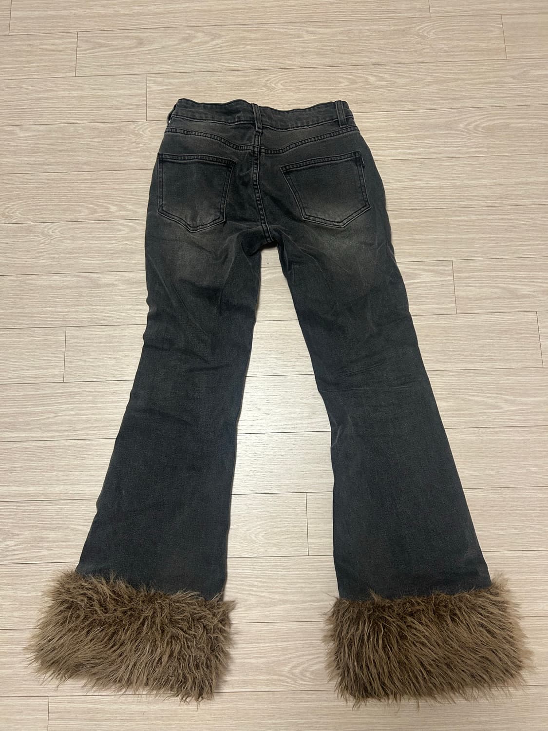 유쓰배쓰 퍼 데님 흑청s 상품이미지2