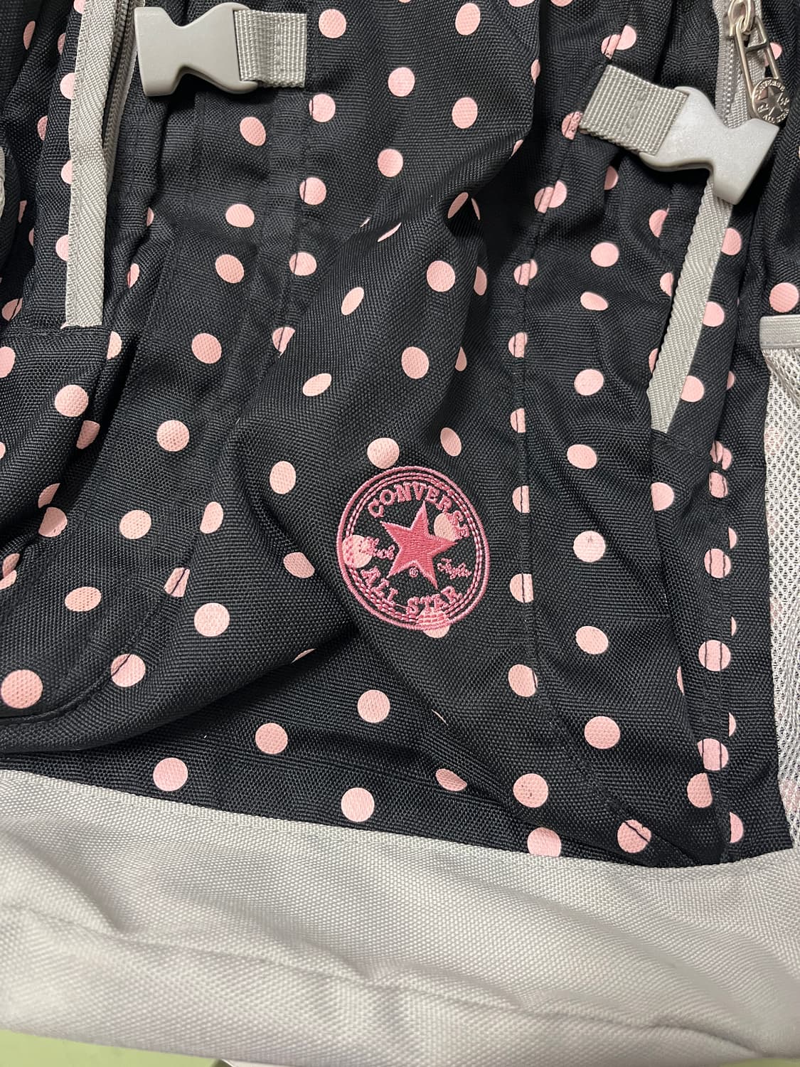 컨버스 블랙 핑크 도트 백팩 🍓 상품이미지7
