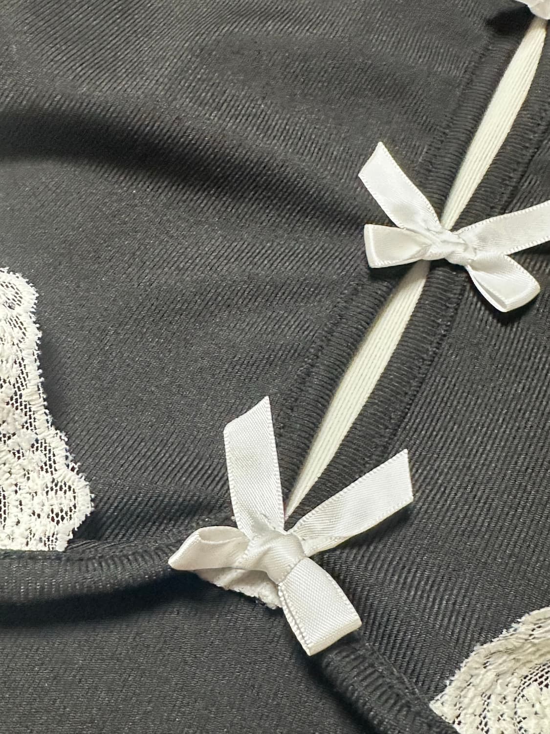 빈티지 레이스 이너 블랙 롱슬 상품이미지3