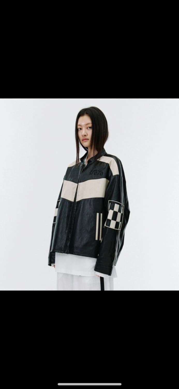 s/e/o  Faux leather racing jacket 상품이미지2