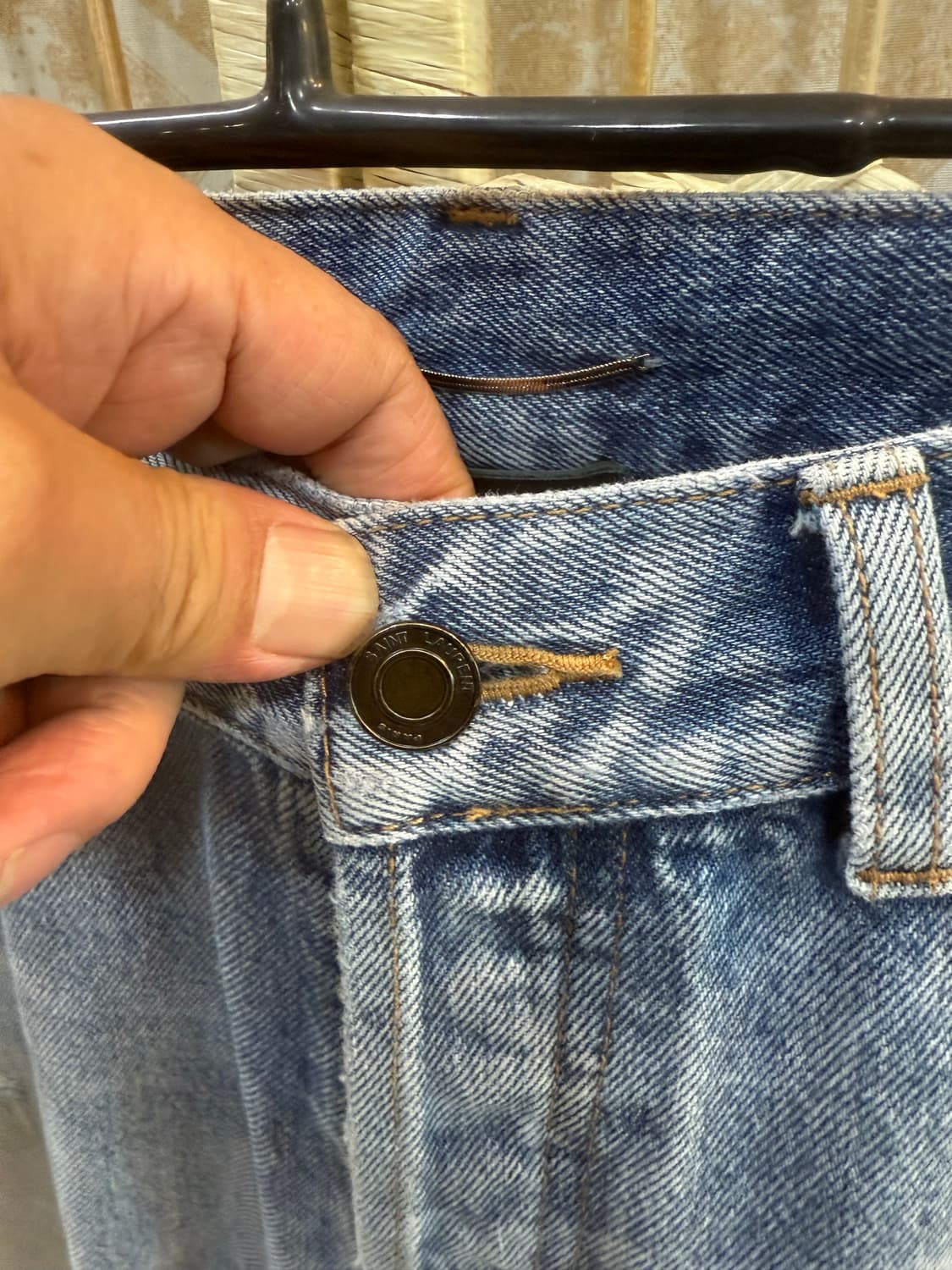 34-35 정품 생로랑 데님팬츠 팝니다 상품이미지2