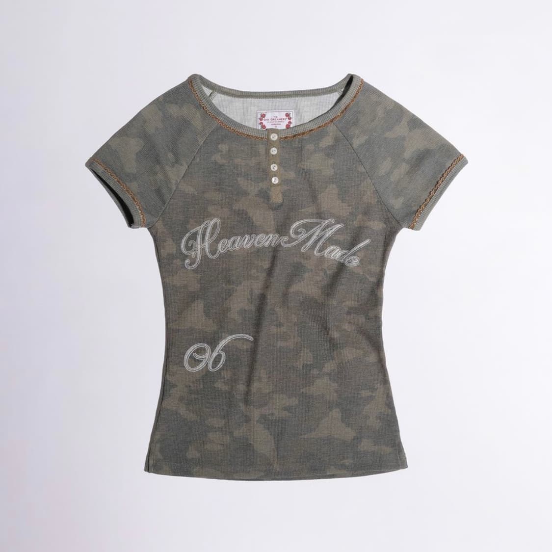 스컬프터 헤븐리 카모 티 포레스트 S 나띠 착용 상품이미지5