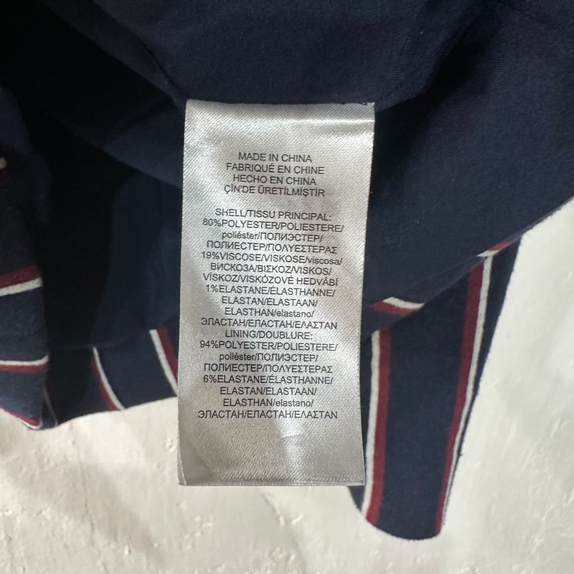 폴로랄프로렌 스트라이프 블레이저 자켓 여성XXS 상품이미지4