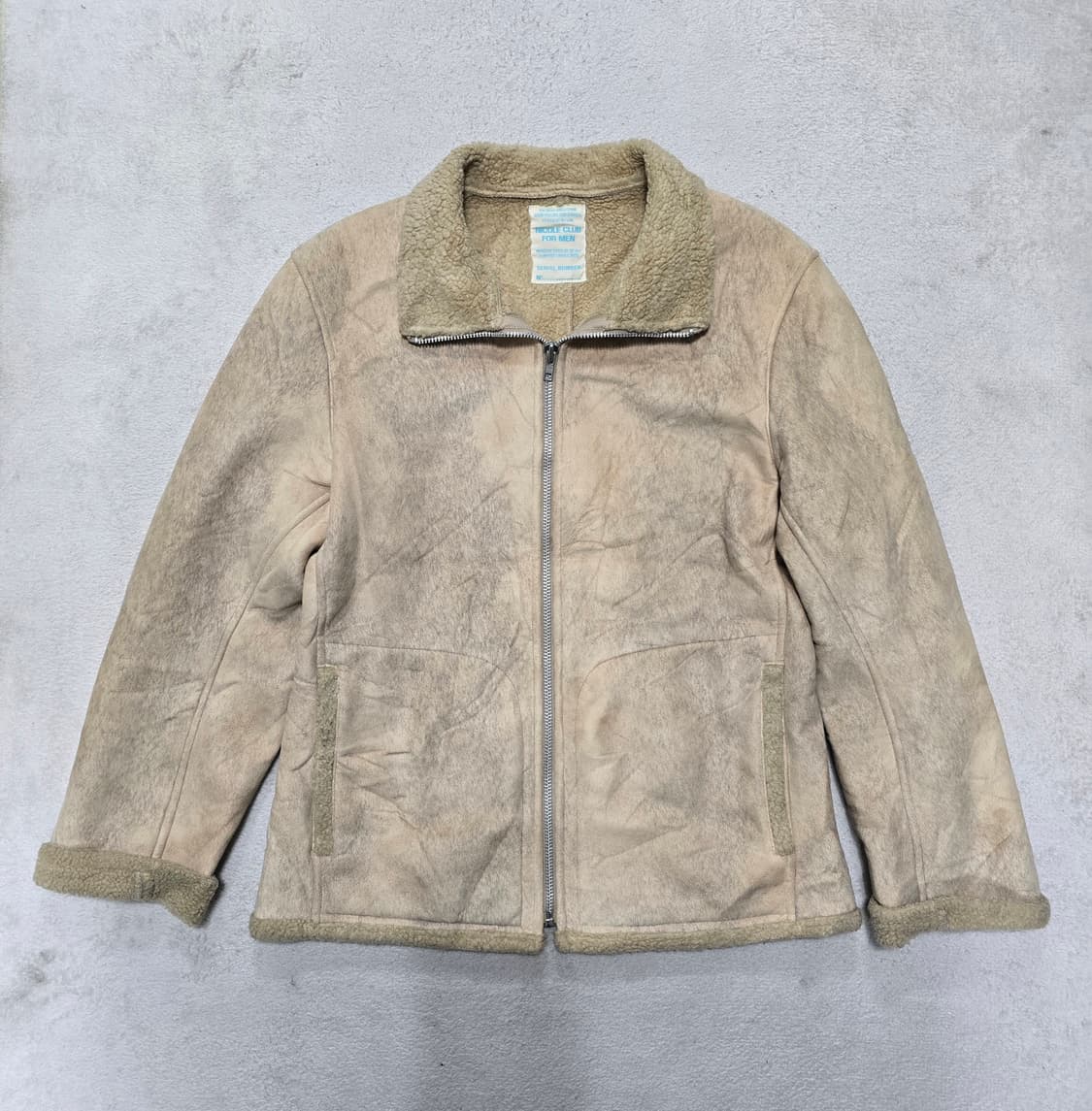 니콜클럽포맨 빈티지 워싱 스웨이드 자켓 상품이미지1