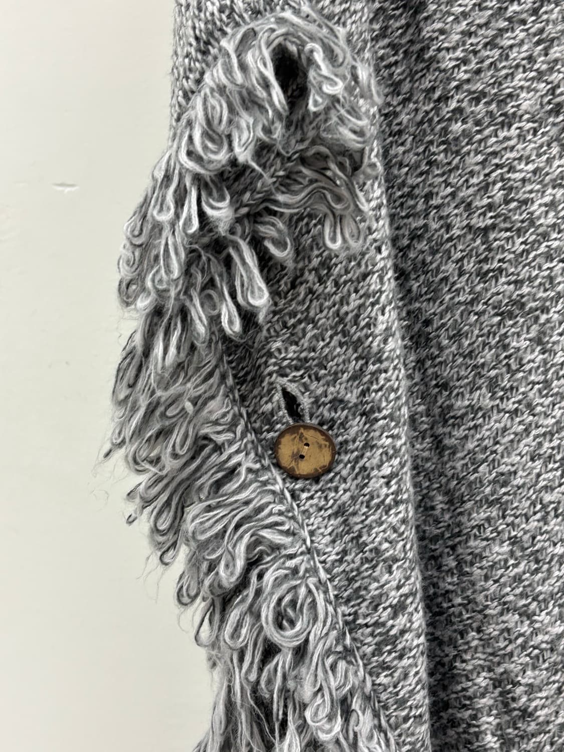 빈티지 그레이 니트 판쵸 케이프 망토 상품이미지7