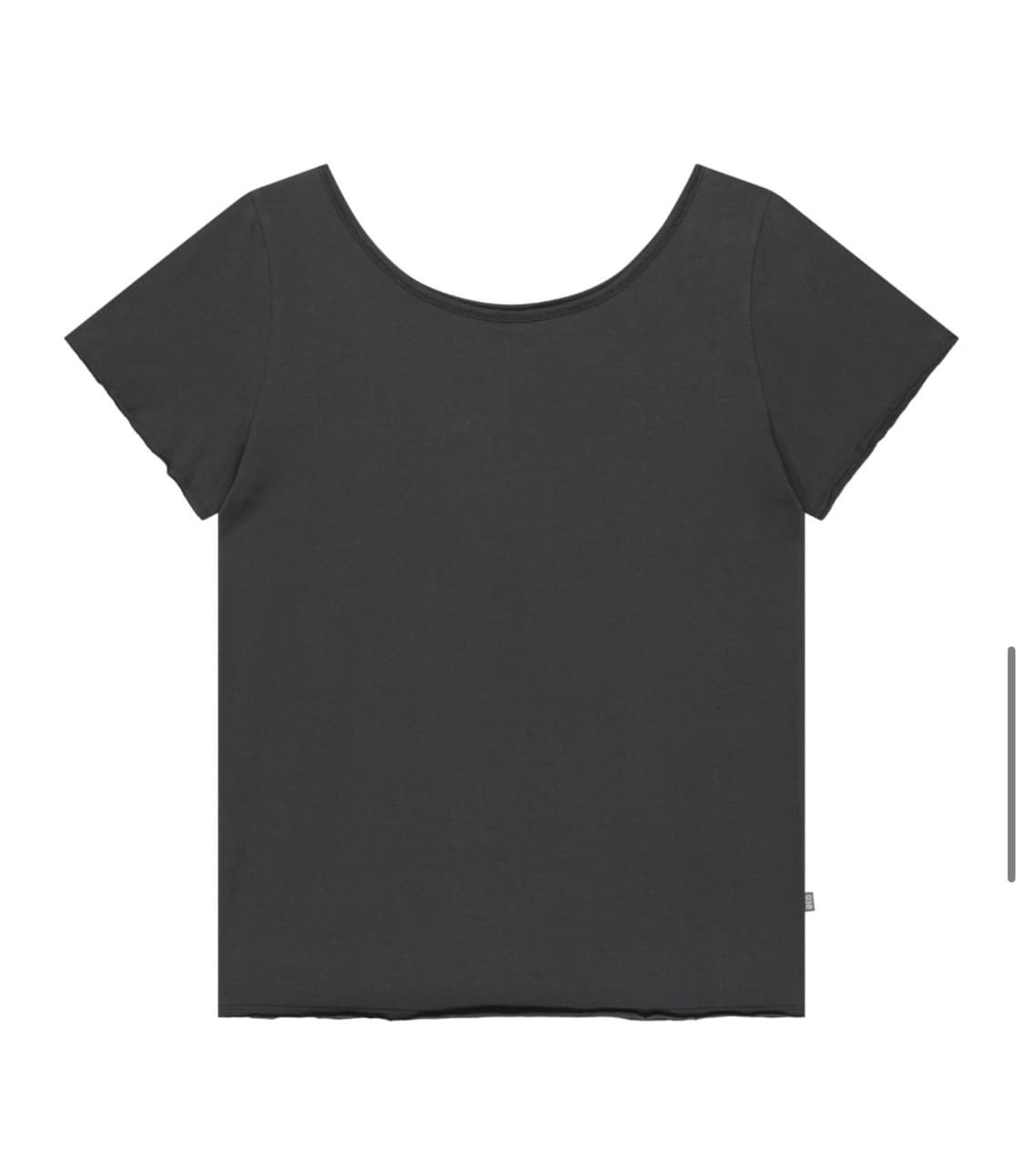 코이세이오038 루즈 오프숄더 티셔츠 차콜  상품이미지2