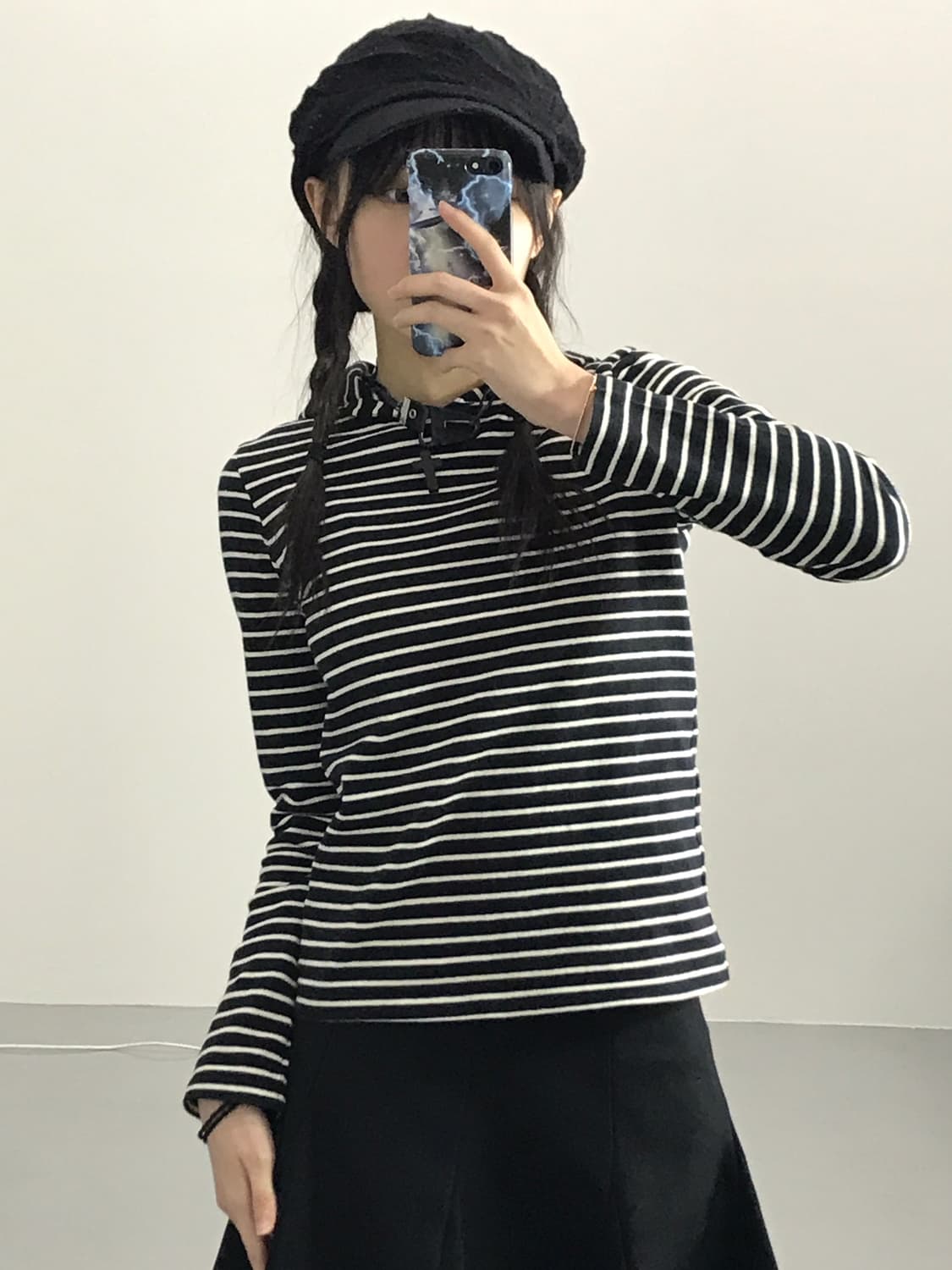 Gray Magic Striped Hoodies 상품이미지1