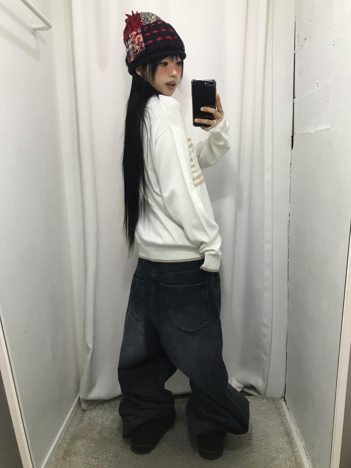 Supreme Chest Stripe Logo Crewneck 상품이미지5