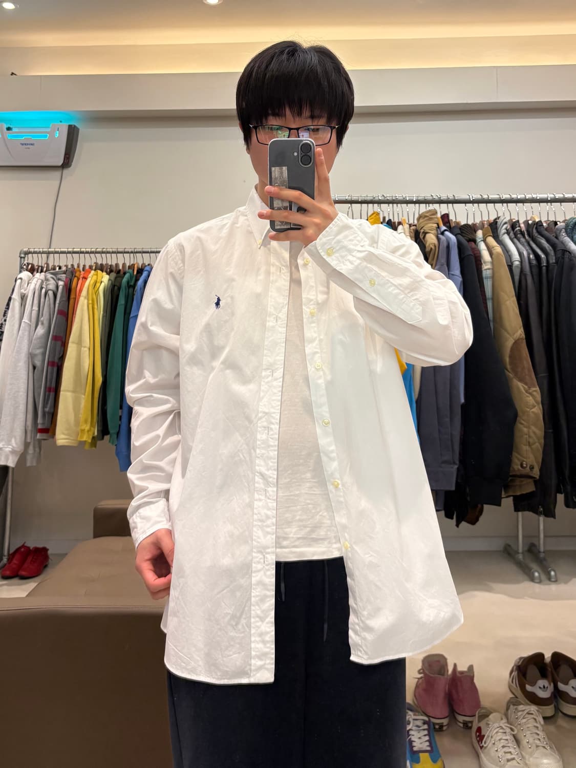 폴로 랄프로렌 셔츠 클래식핏 화이트 상품이미지8