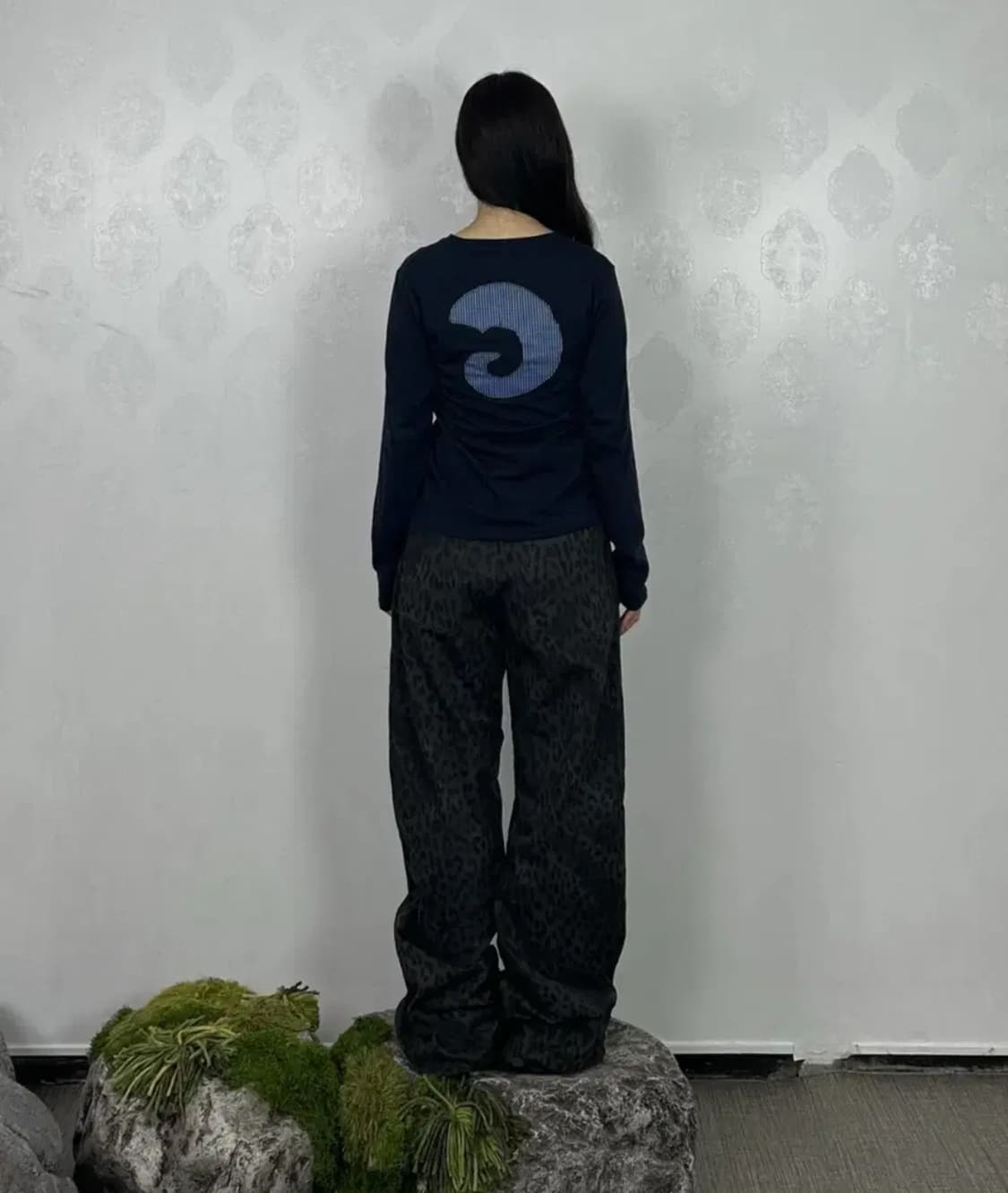 탄산마그네슘 롱슬리브 네이비 상품이미지4