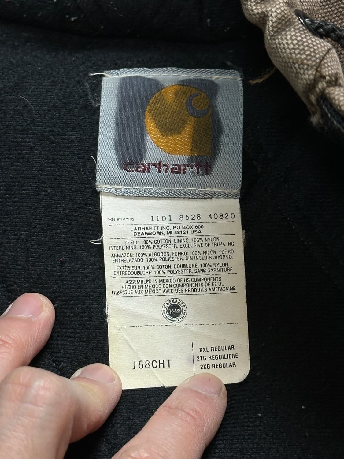 00's OG 칼하트 J68 액티브 자켓 칼하트 CHT 후드 자켓 상품이미지9
