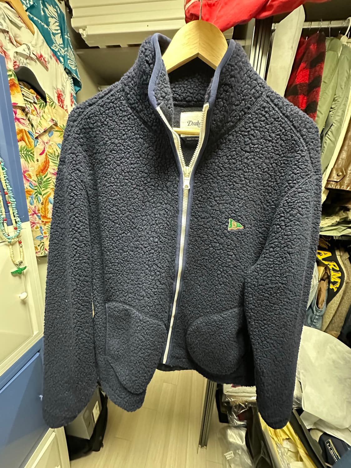 드레익스 플리스 네이비 판매 상품이미지1