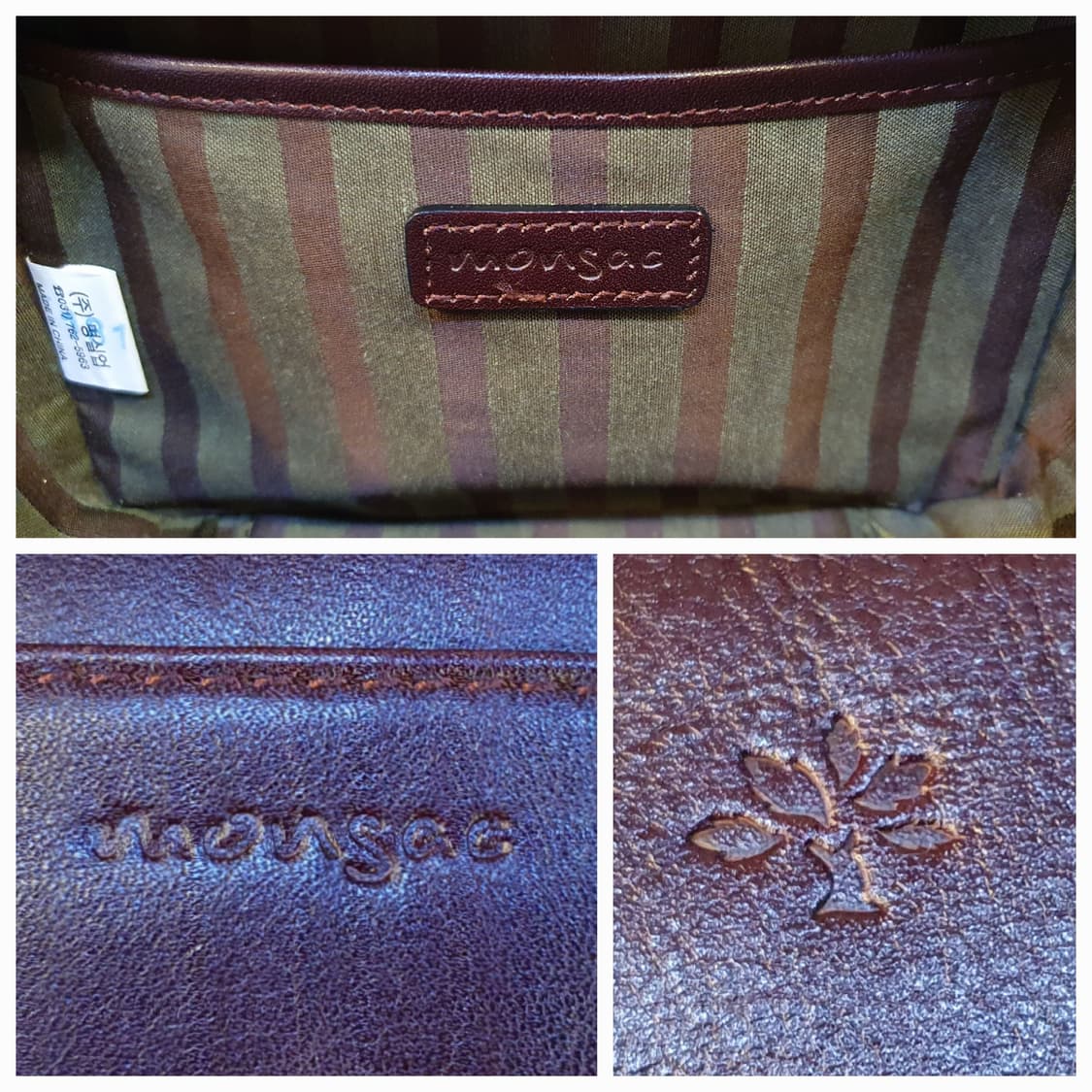 Monsac 레더 크로스백 상품이미지6