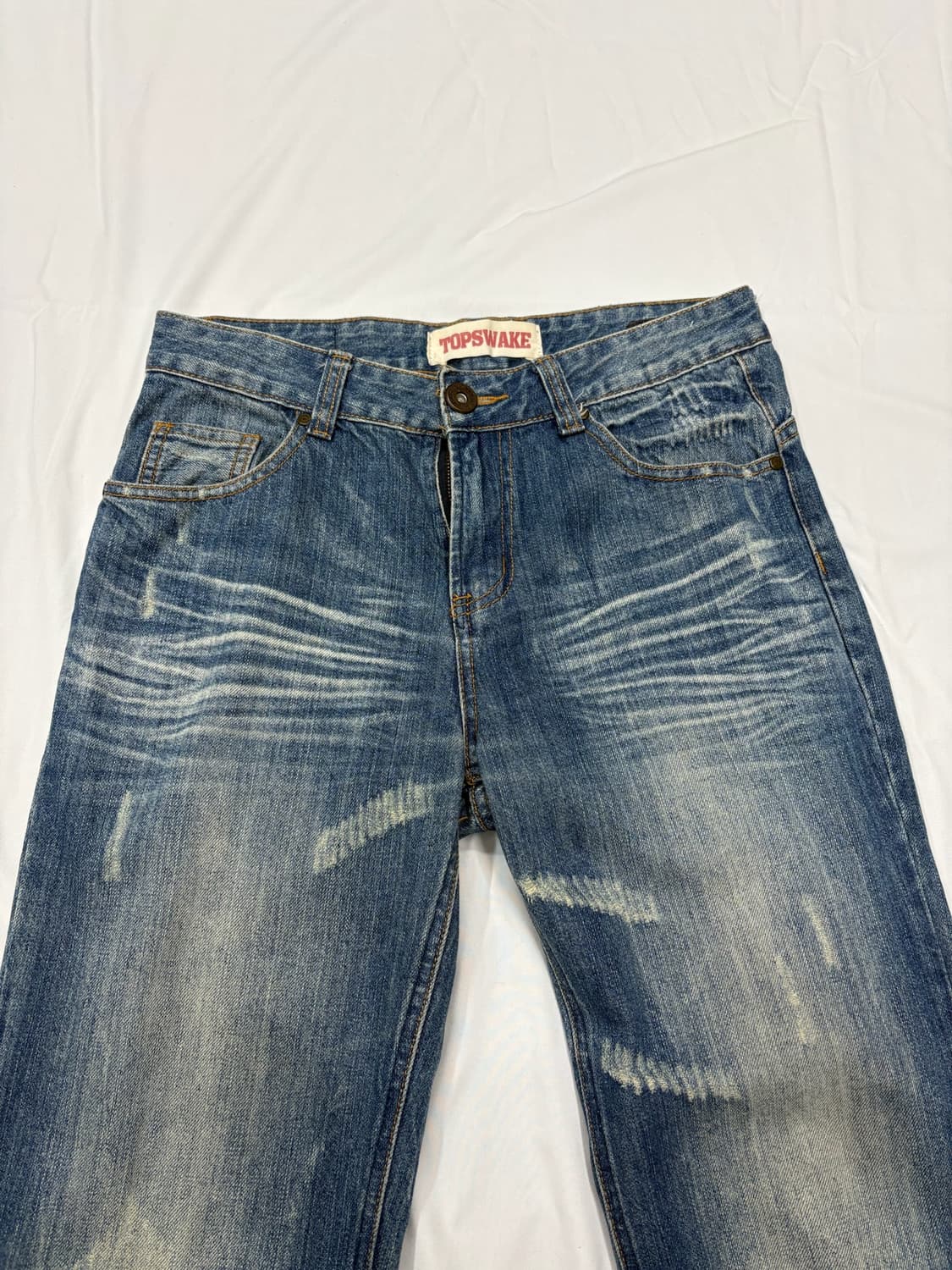탑스웨이크 디스트로이드 빈티지 패치워크 데님 팬츠 상품이미지4
