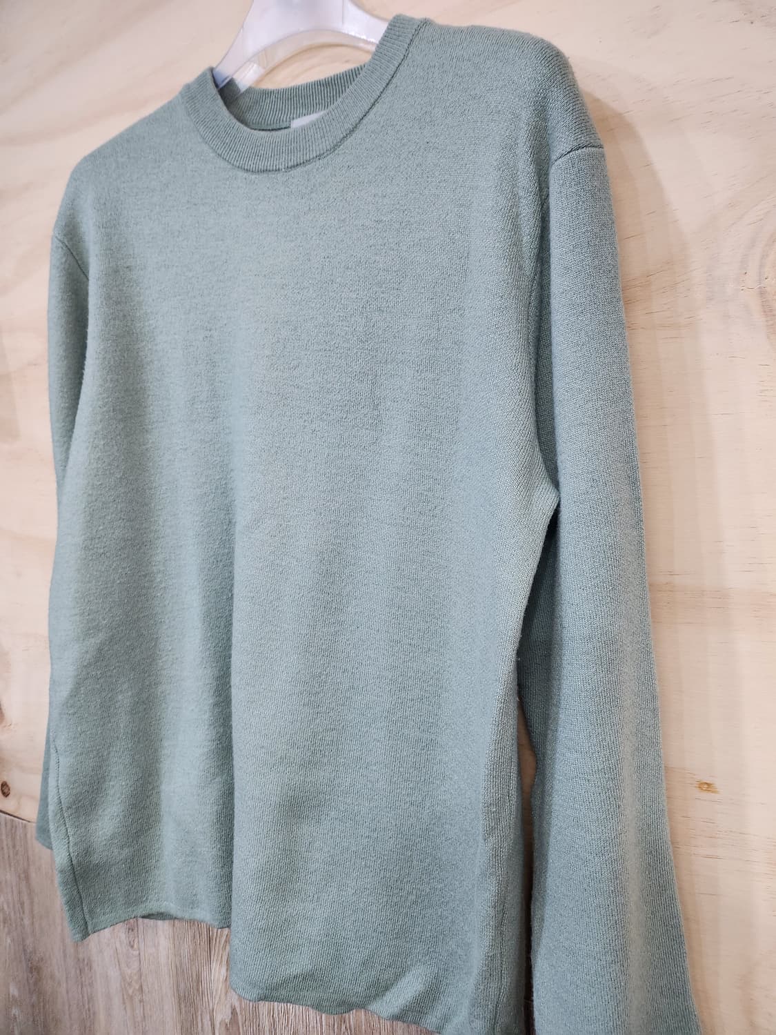 224) 프로젝트엠 민트색 오버핏 니트 상품이미지3