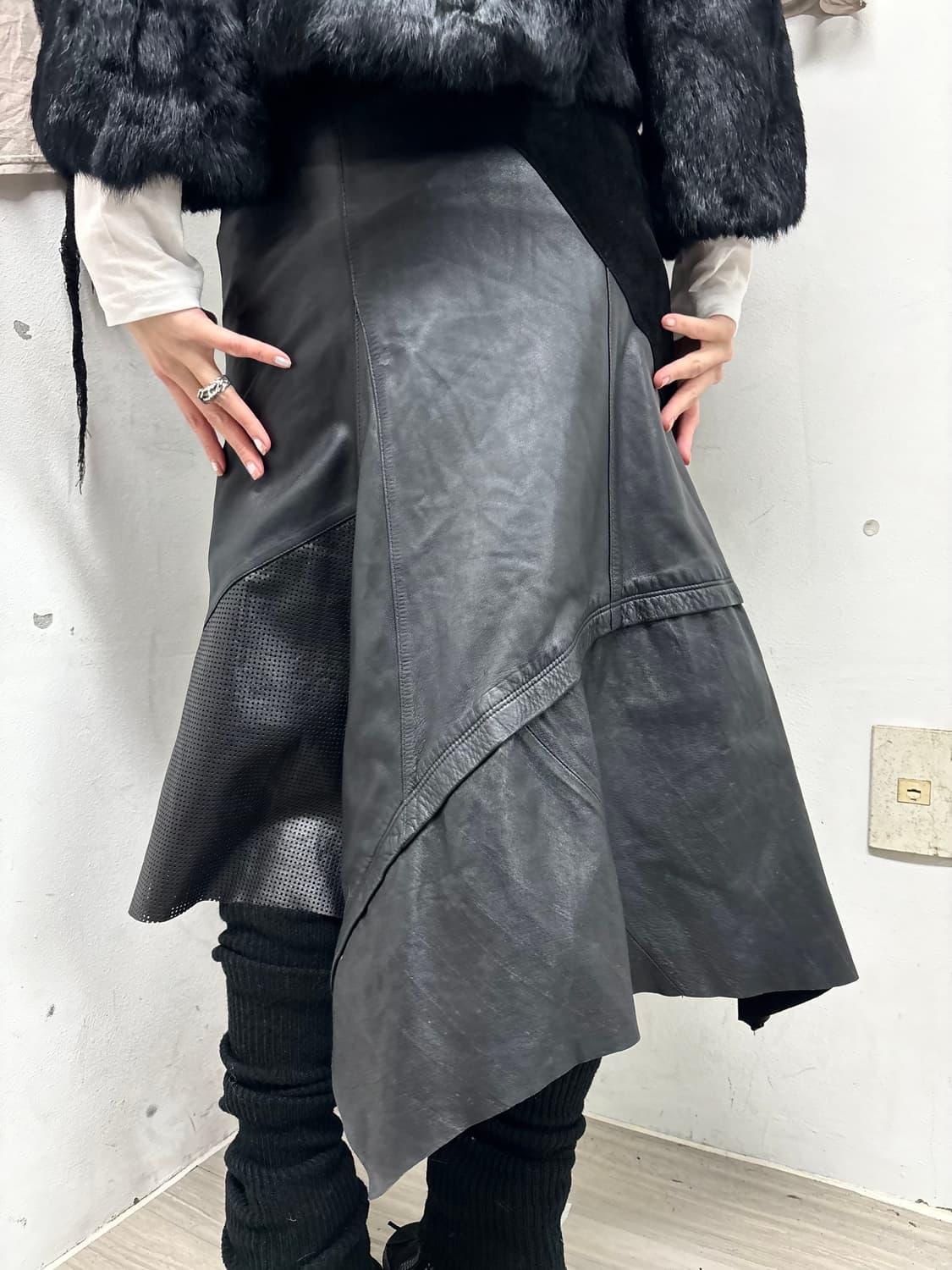 [DOHO] Sheep Leather Lace-Up aesthetic S 상품이미지6