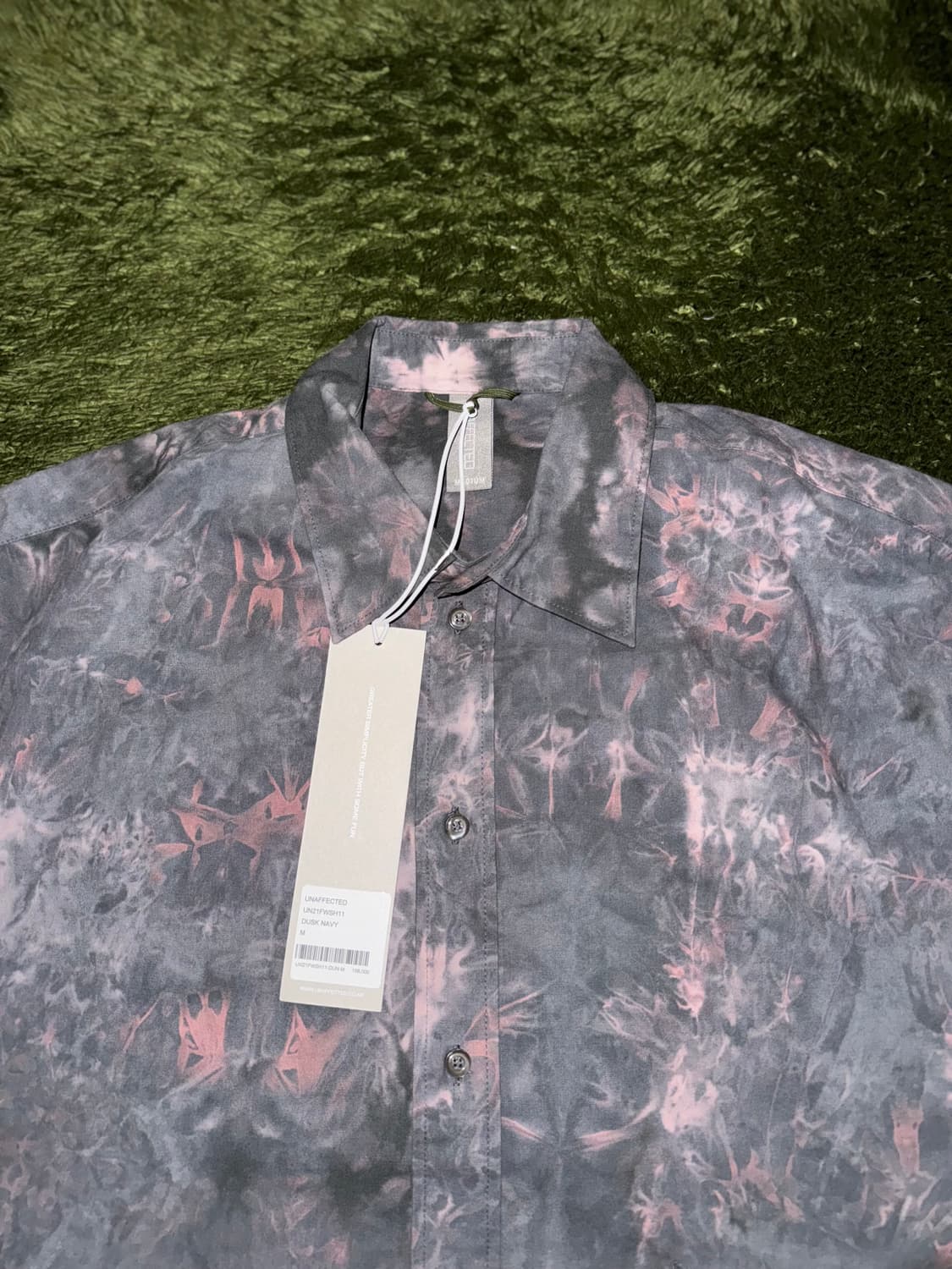 [M] Unaffected 언어펙티드 21FW 다잉 패턴 셔츠 더스크 상품이미지3