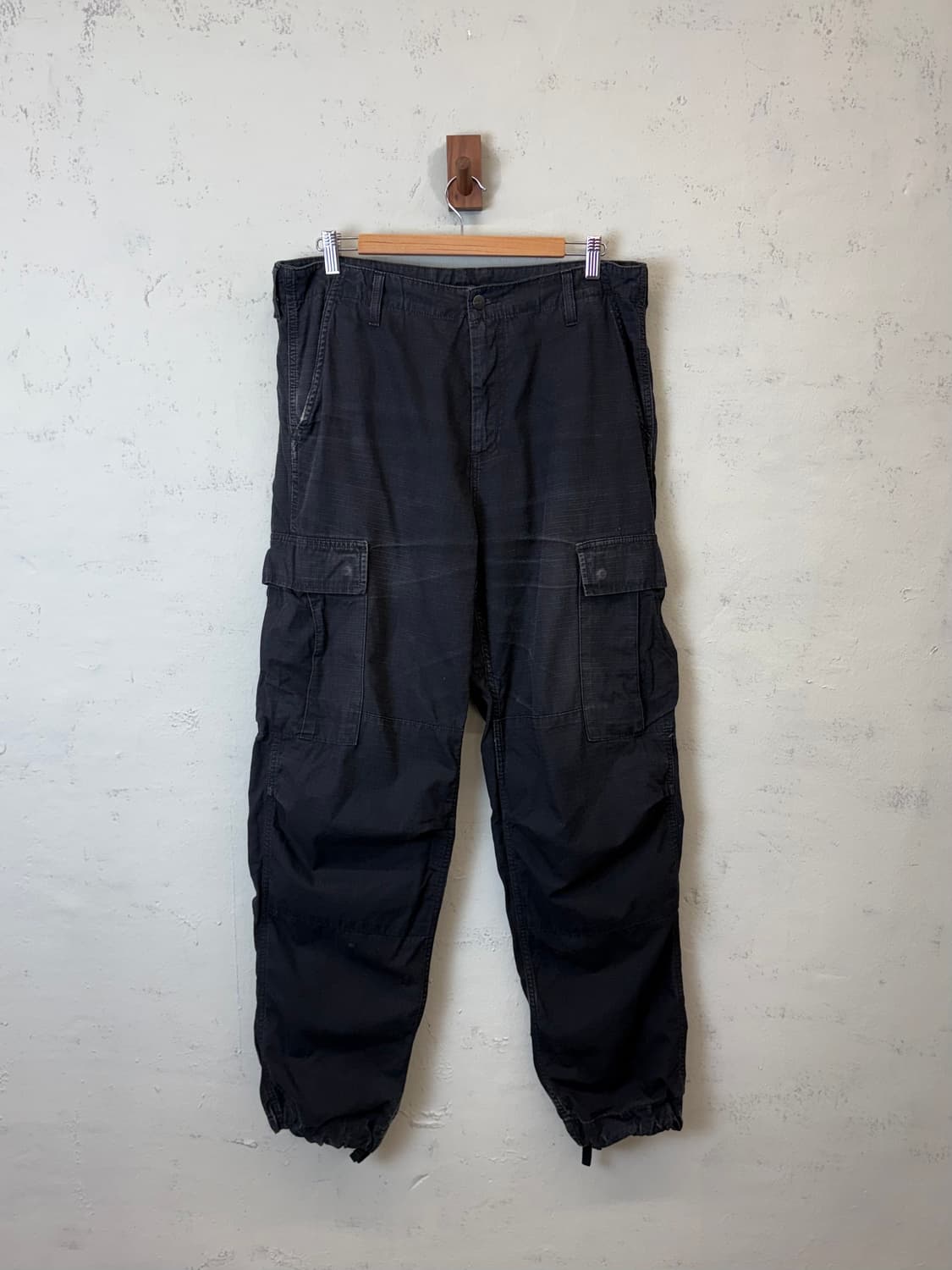 칼하트 윕 립스탑 카고팬츠 블랙 상품이미지2