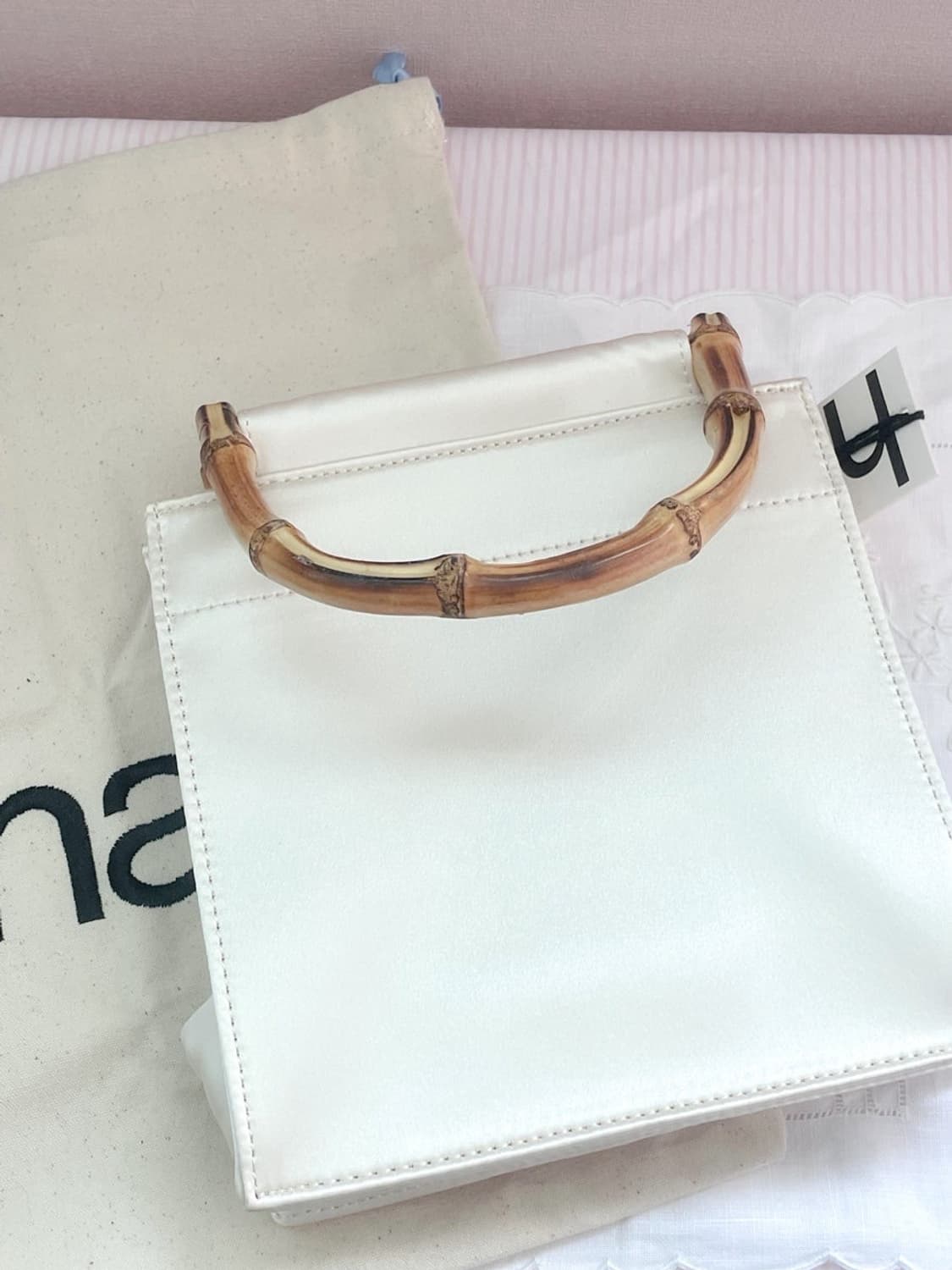  홈오브하이 Hai Homeofhai 뱀부백 화이트 상품이미지3