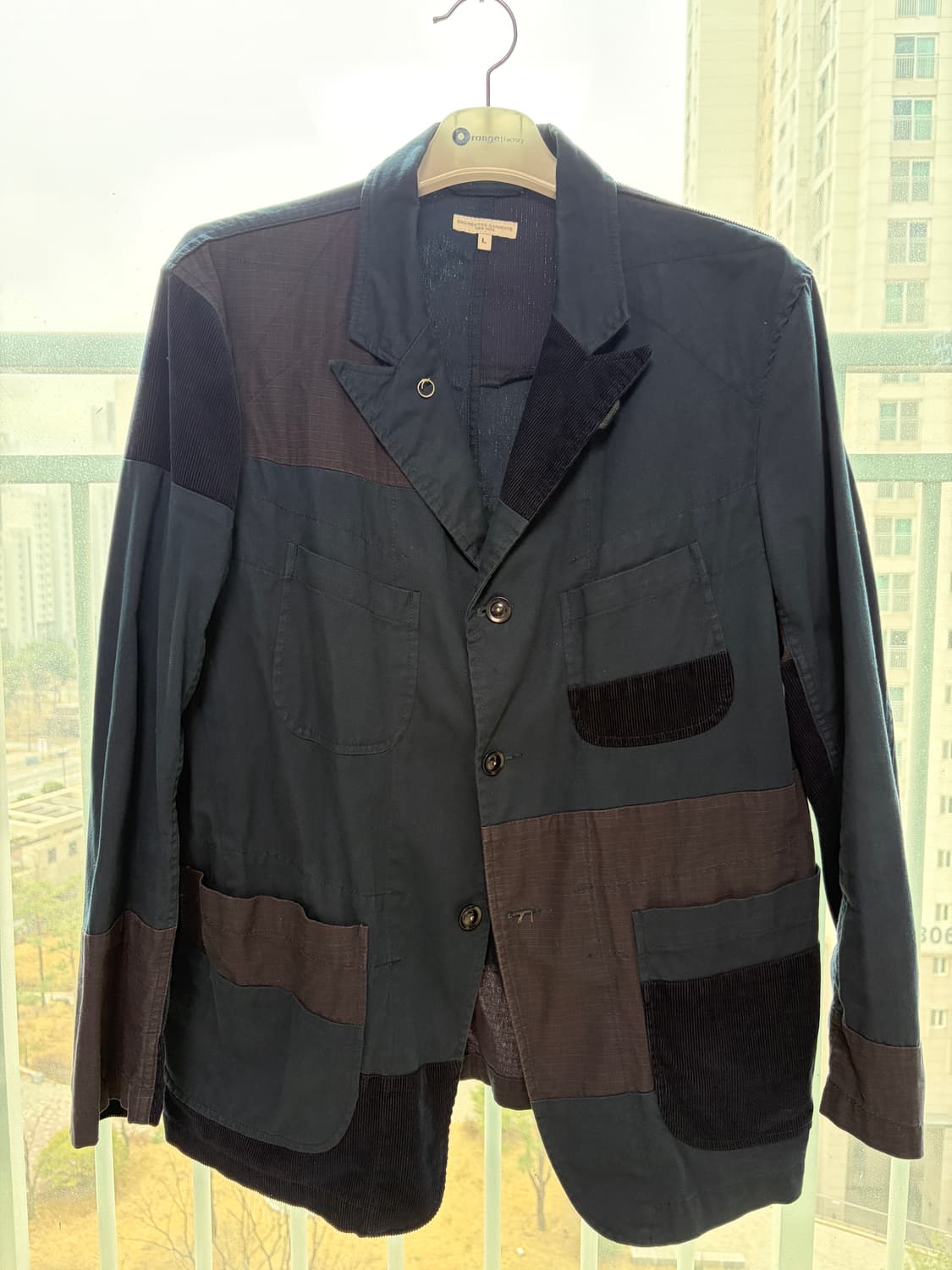 엔지니어드 가먼츠 베드포드 네이비 패치워크 L사이즈 상품이미지1