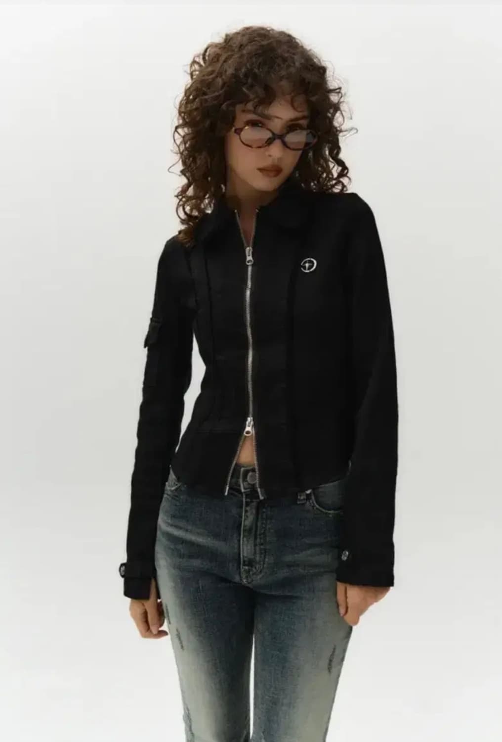 미드나잇무브 컷 라인 슬림 자켓 아우터 상품이미지2