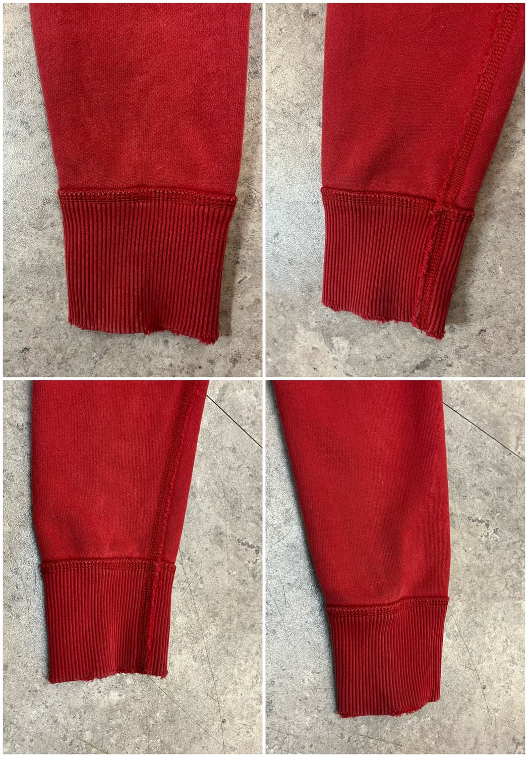 아베크롬비 기모 후드집업 레드 S #csz2771 상품이미지10