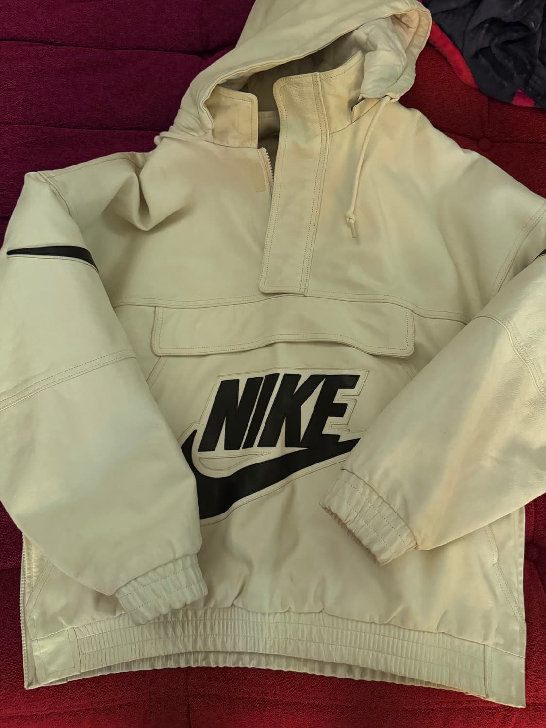 슈프림 나이키 레더 아노락 화이트 L 상품이미지1