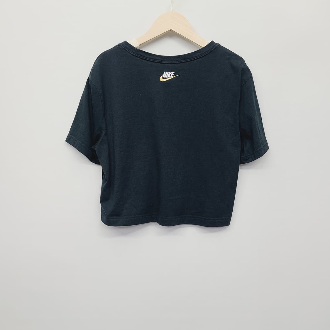 [L] 나이키 NSW 애슬레틱 데프트 크롭 티셔츠 블랙 상품이미지5