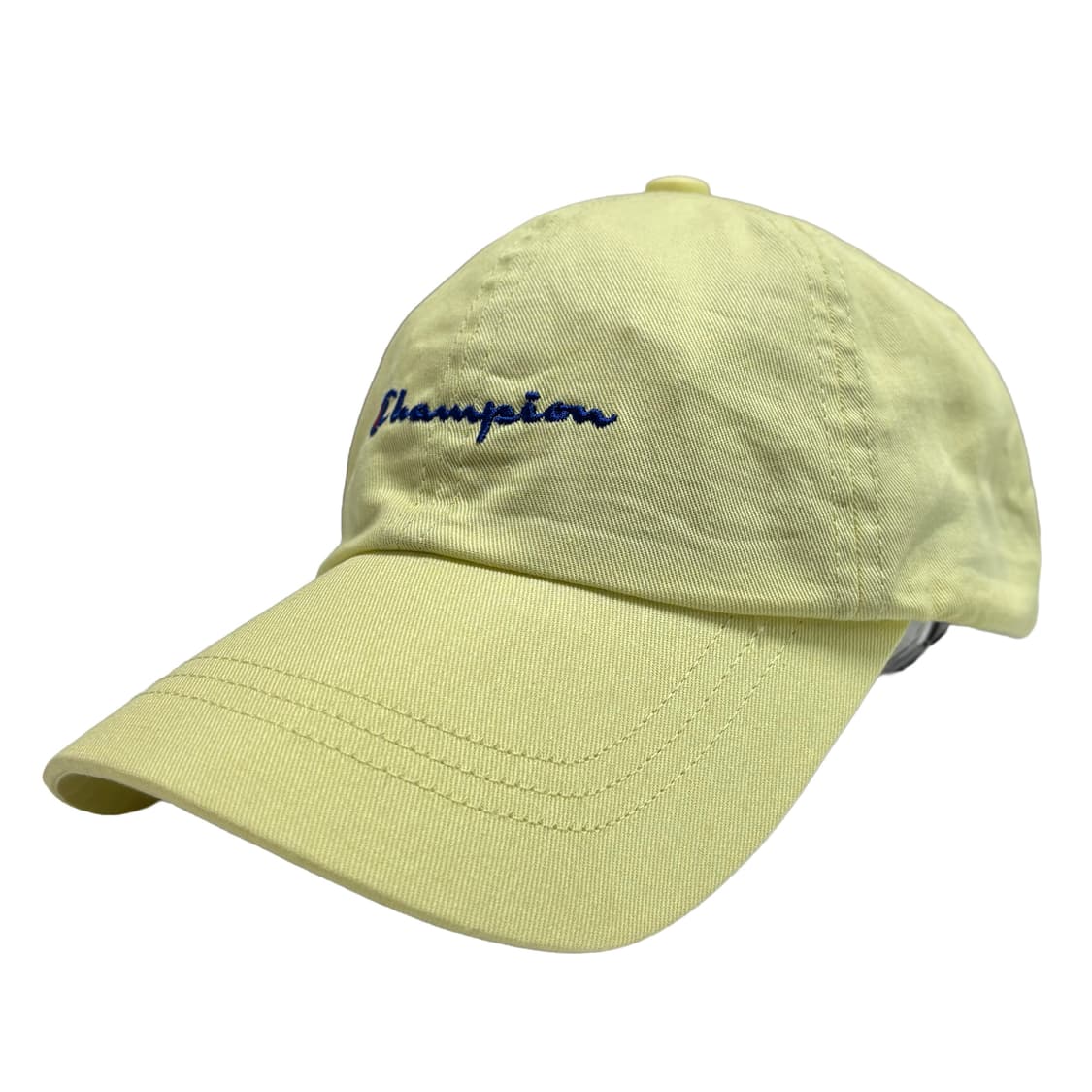 챔피온 스크립트 로고 워시드 코튼 캡 (레몬 옐로우) 상품이미지1