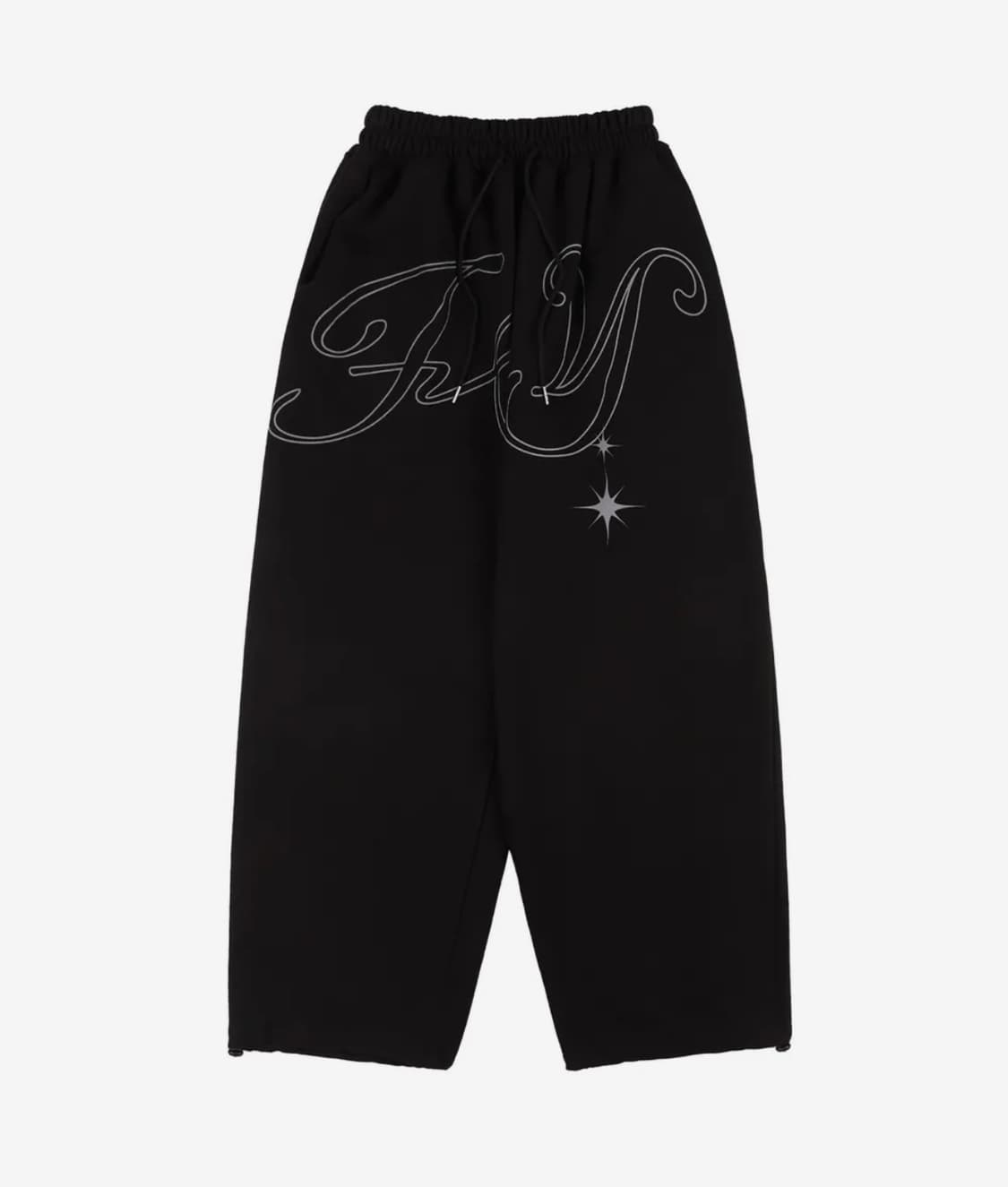 팬시클럽 엔젤 빈티지 스웻 팬츠 블랙 상품이미지4