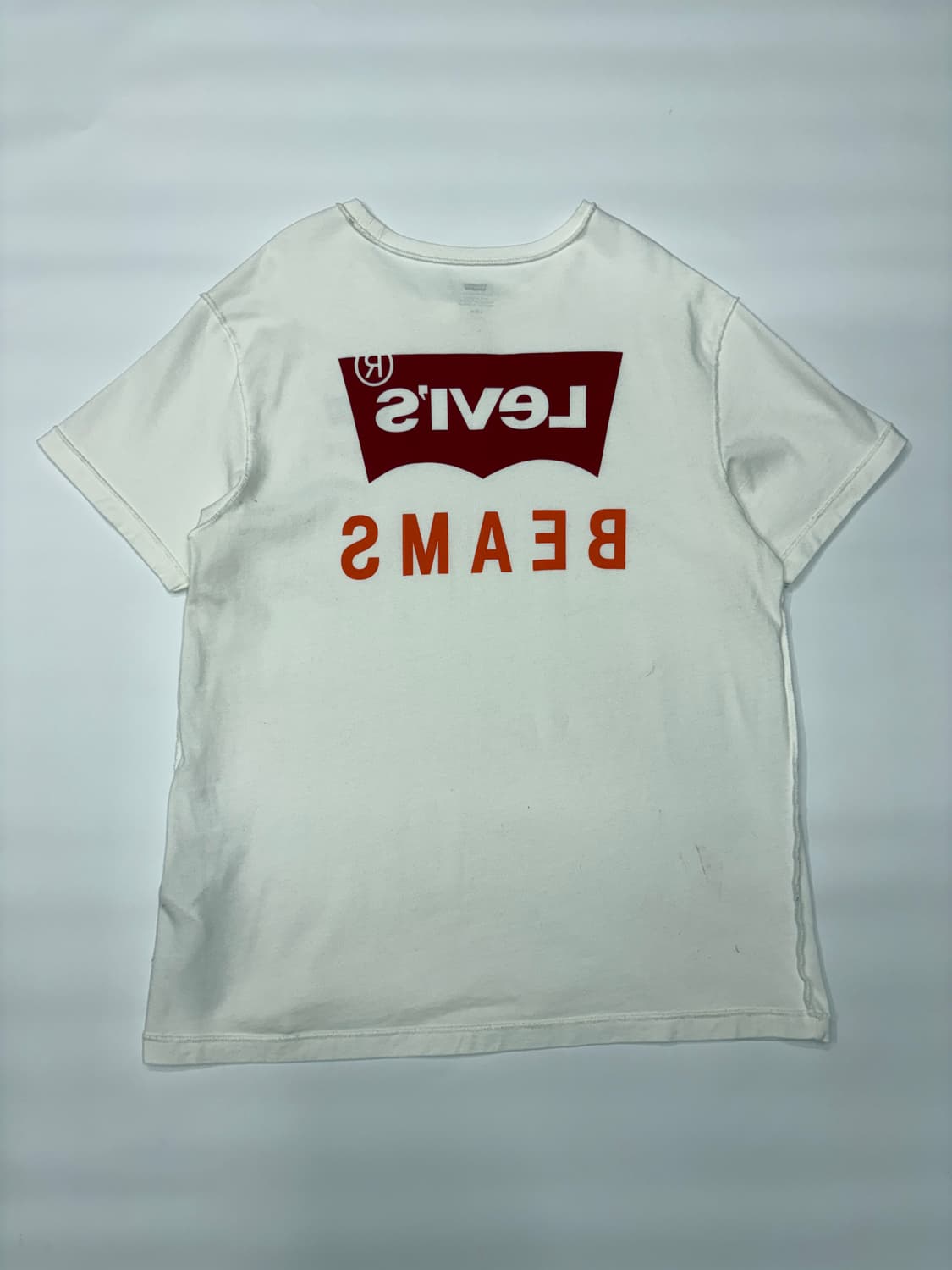 Levi s x BEAMS 리바이스 빔즈 리버스 프린트 티셔츠 상품이미지5