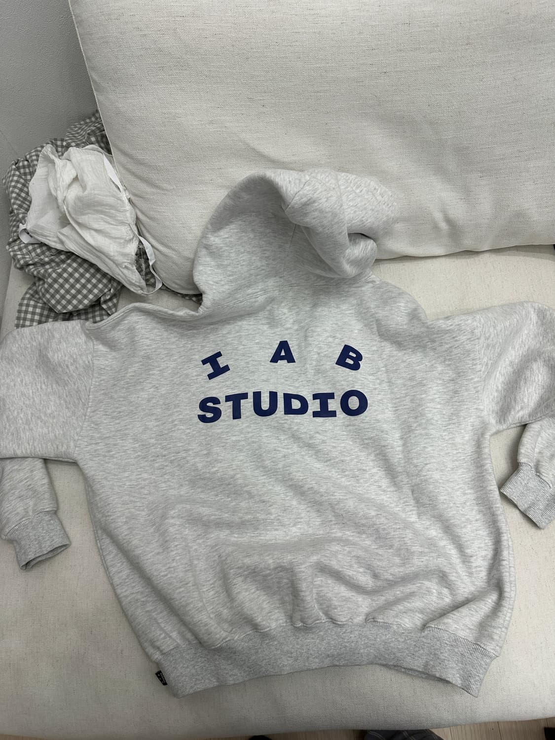 아이앱 IAB 후드티 초판 라이트그레이 XL 상품이미지6