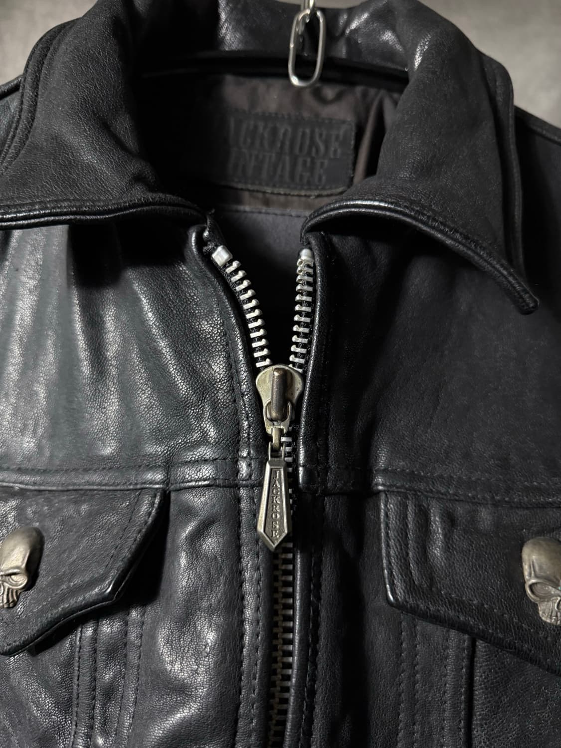 JACKROSE “TFOA” Skull Cow Leather Jacket 상품이미지9