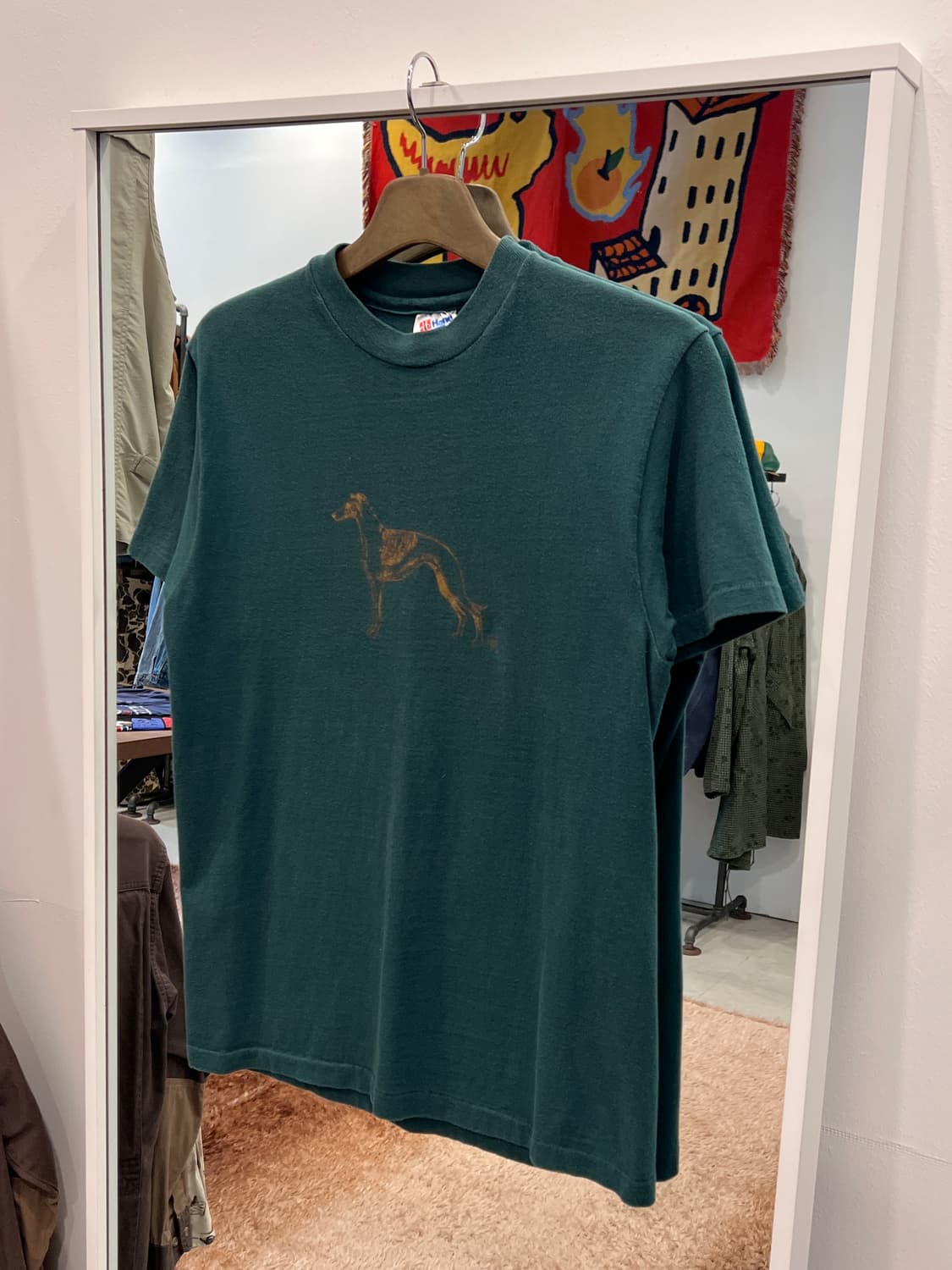 90s Hanes 하운드 빈티지 반팔 티셔츠 (made in USA) 상품이미지1