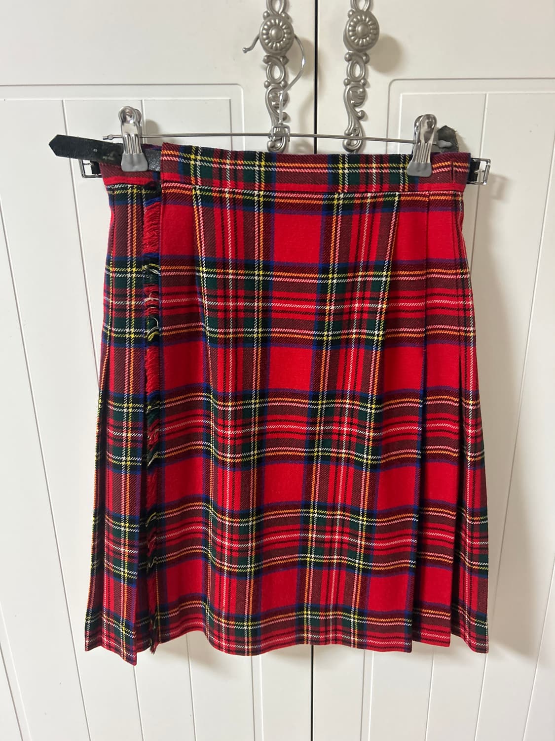 yorkland 타탄 체크 울 랩 스커트 스코티쉬타탄 상품이미지1