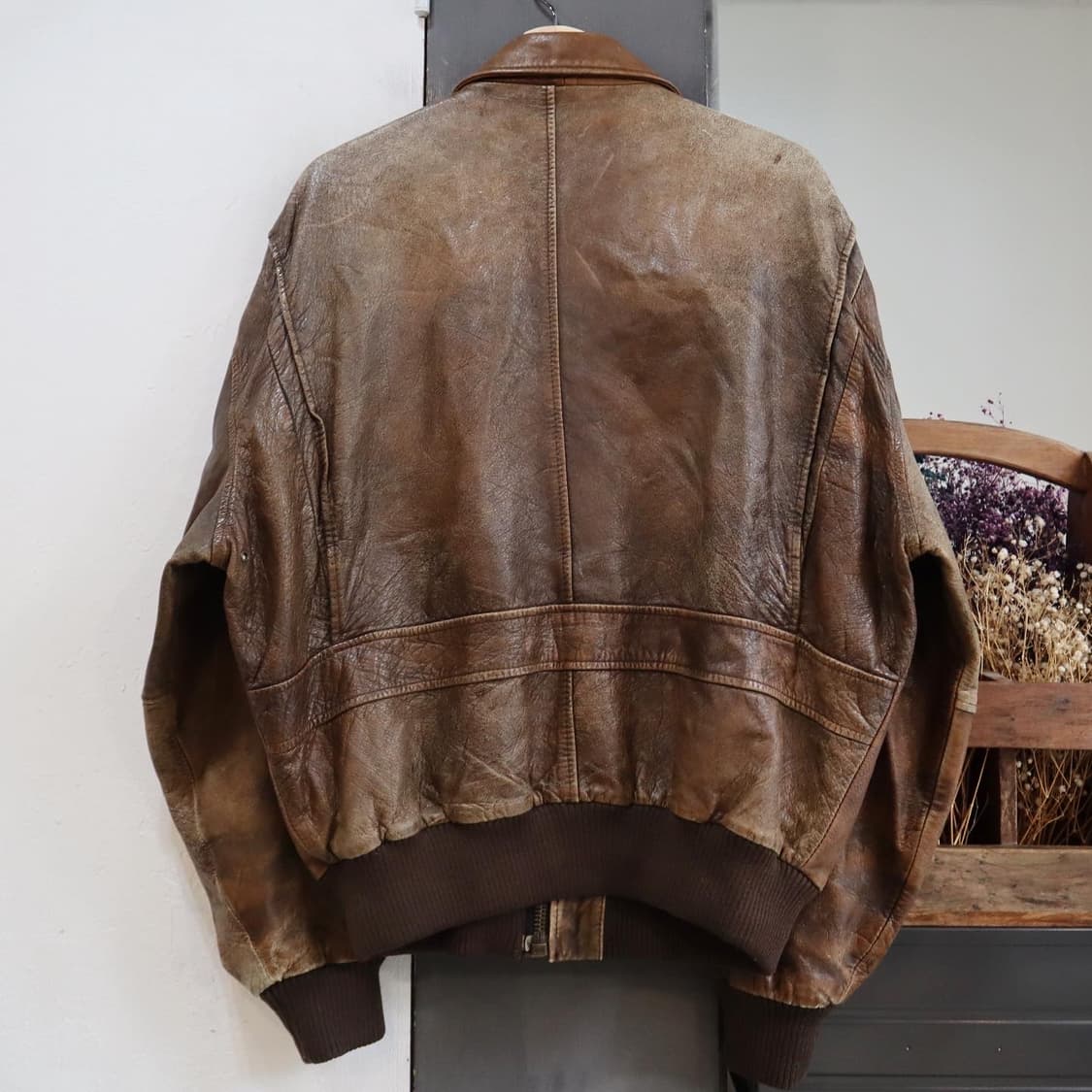 아비렉스 A-2 레더 봄버 자켓 상품이미지7