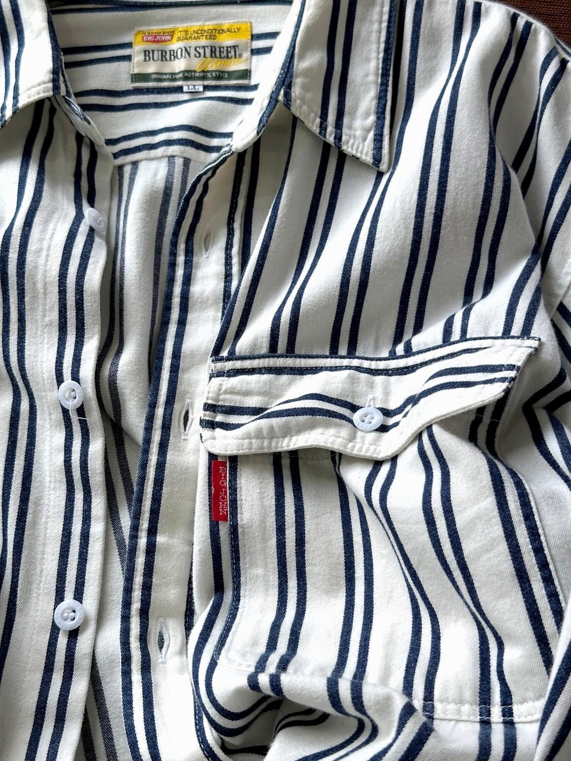 Stripe pattern cotton work shirt 상품이미지2