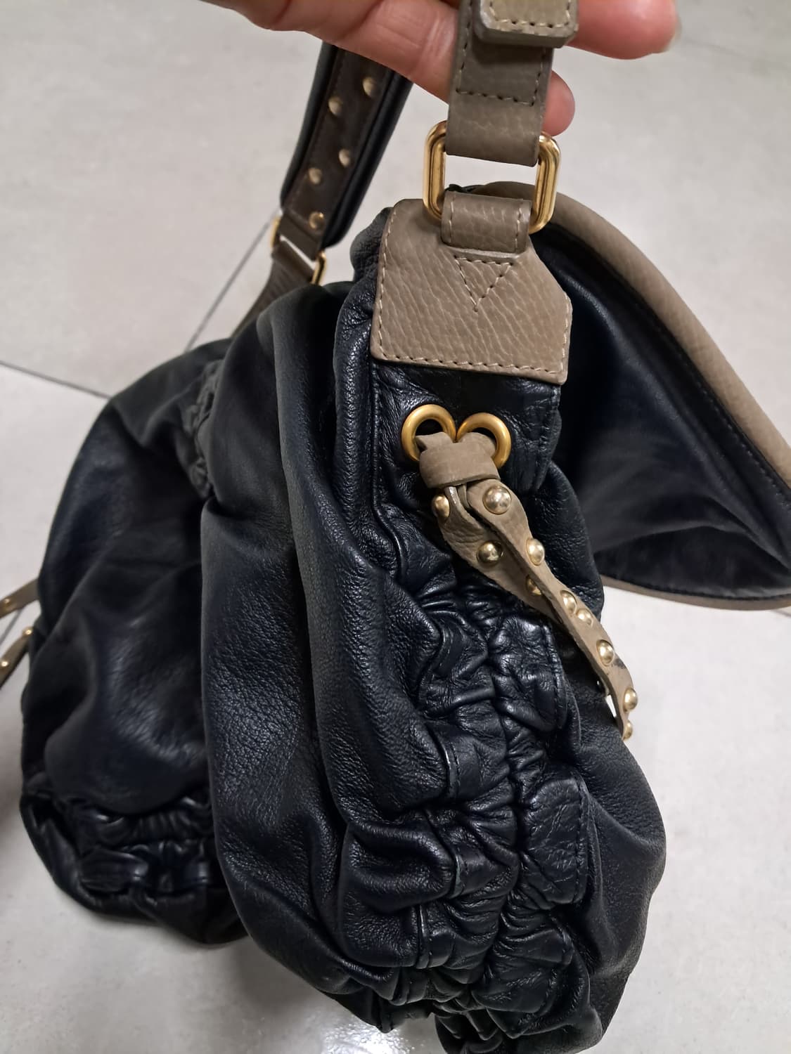 에트로 블랙 가죽 숄더백(정품) 상품이미지7