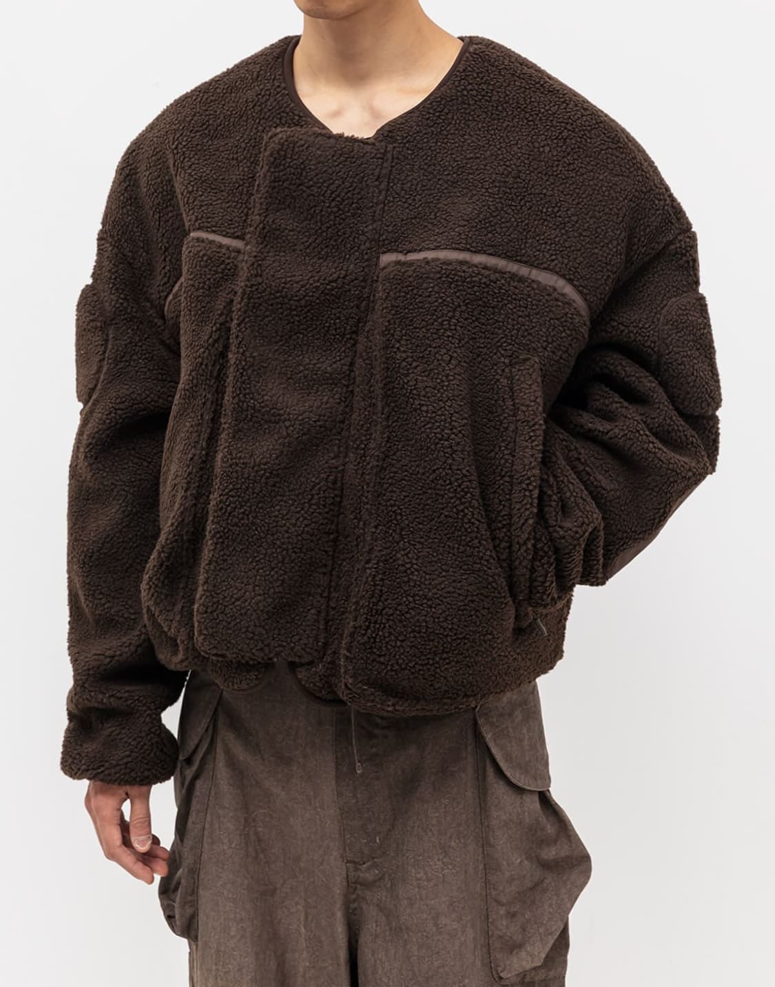 (L) 엔타이어 스튜디오 플러피 자켓 브라운 상품이미지4