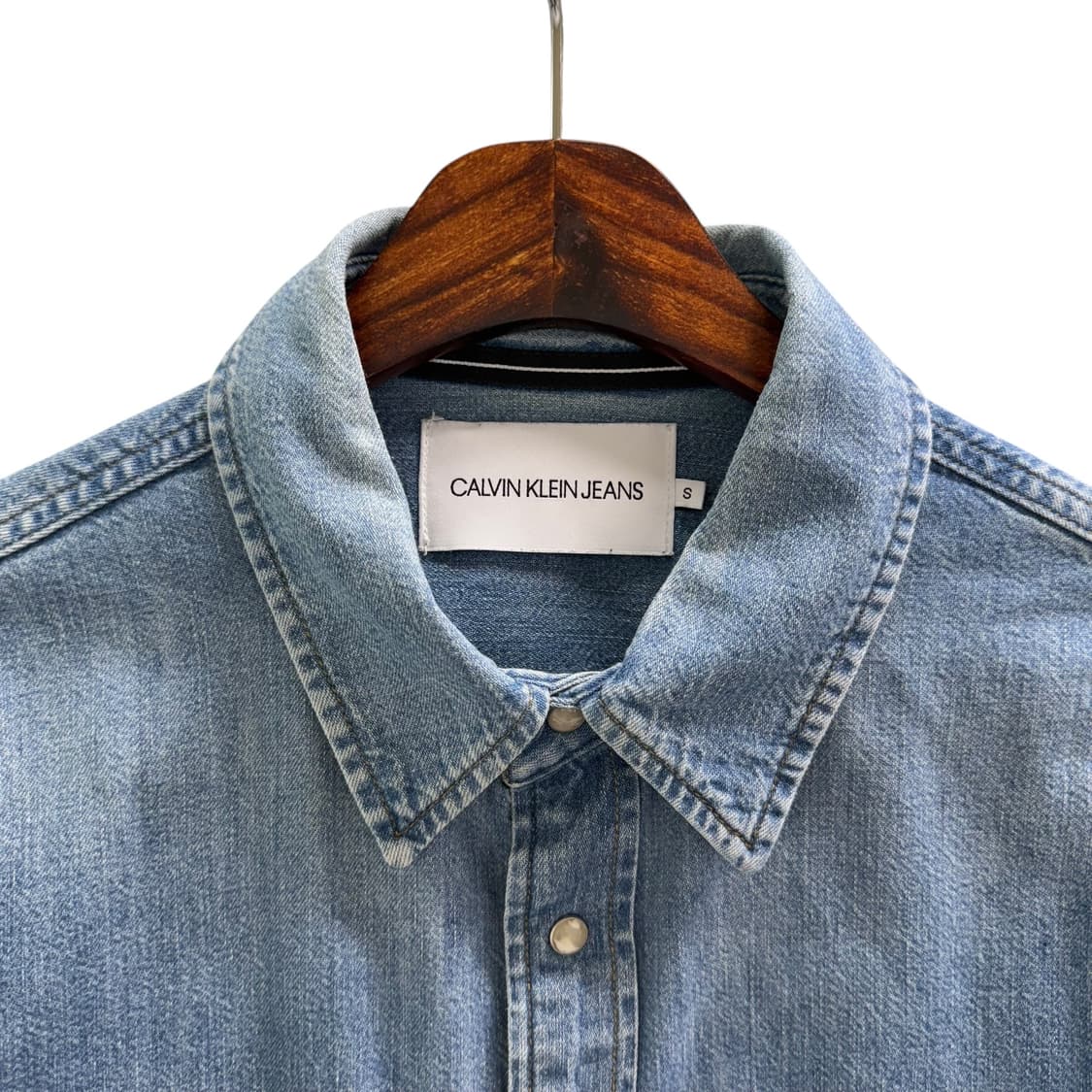 [S] 캘빈클라인 진스 데님 셔츠 상품이미지5