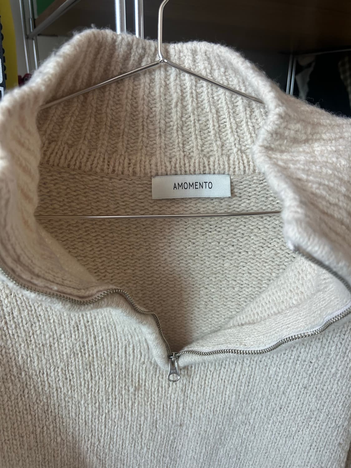 아모멘토 우먼 하프집업 니트 상품이미지2